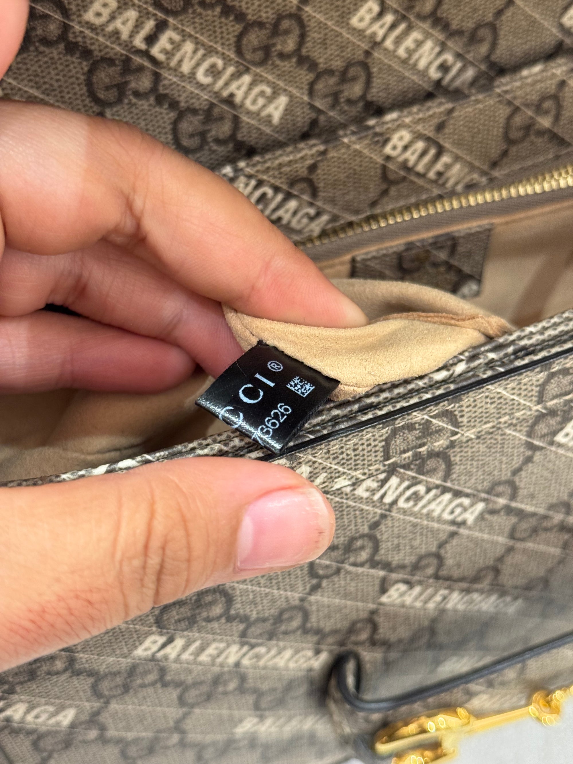 Gucci X Balenciaga Horsebit Monogram