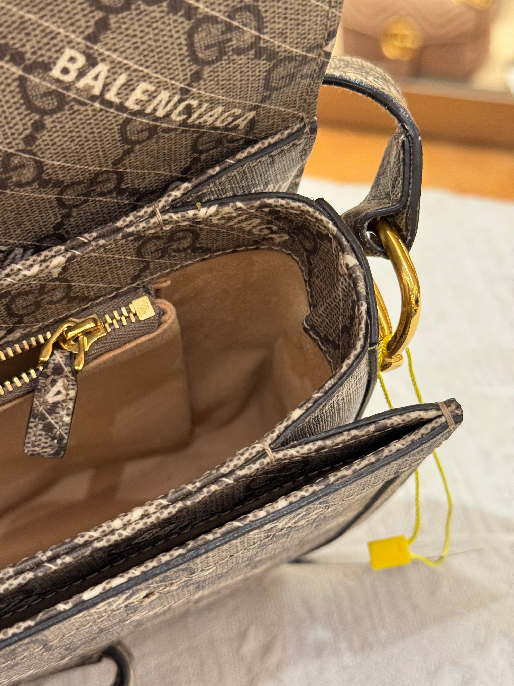 Gucci X Balenciaga Horsebit Monogram