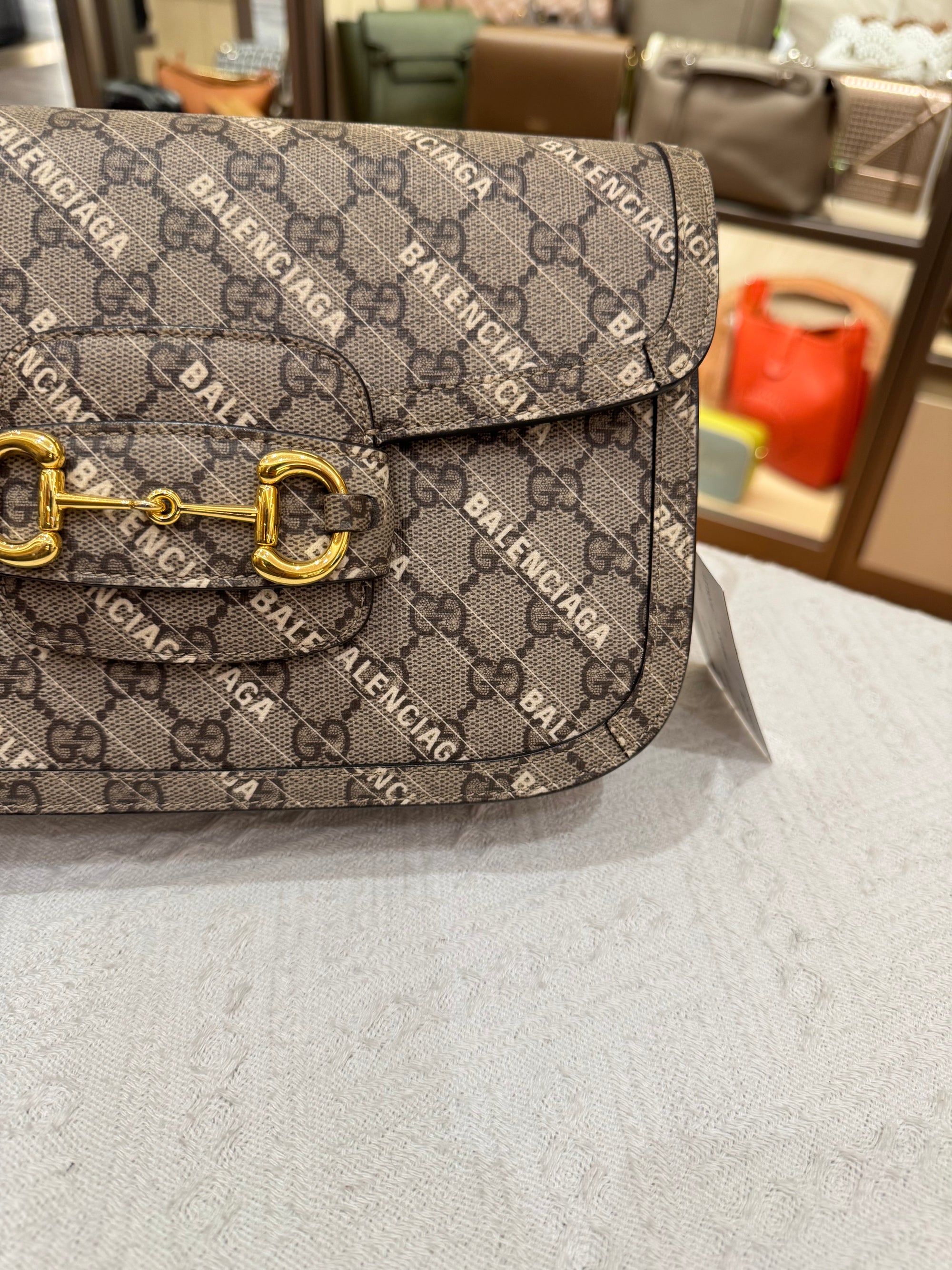 Gucci X Balenciaga Horsebit Monogram