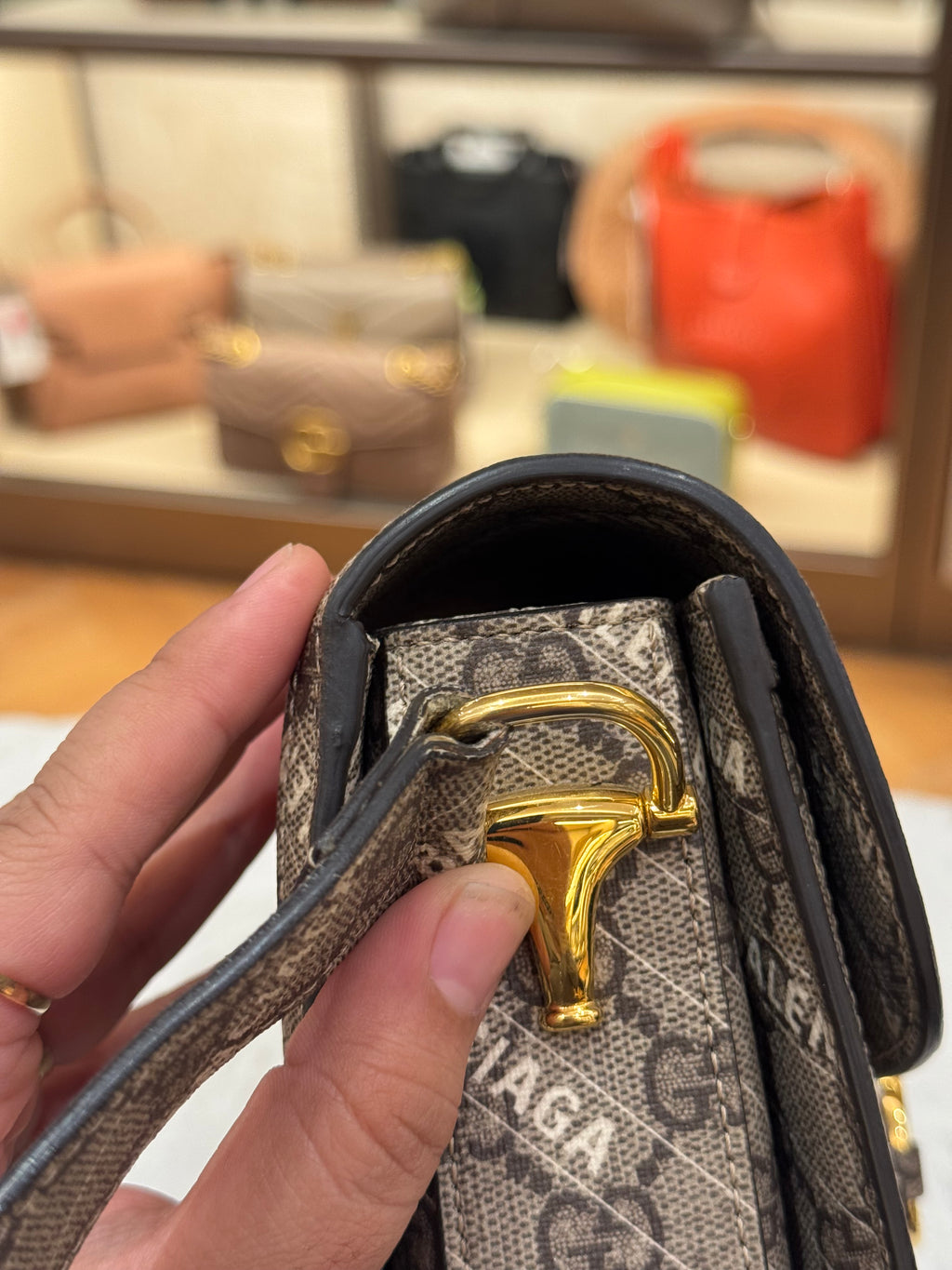 Gucci X Balenciaga Horsebit Monogram