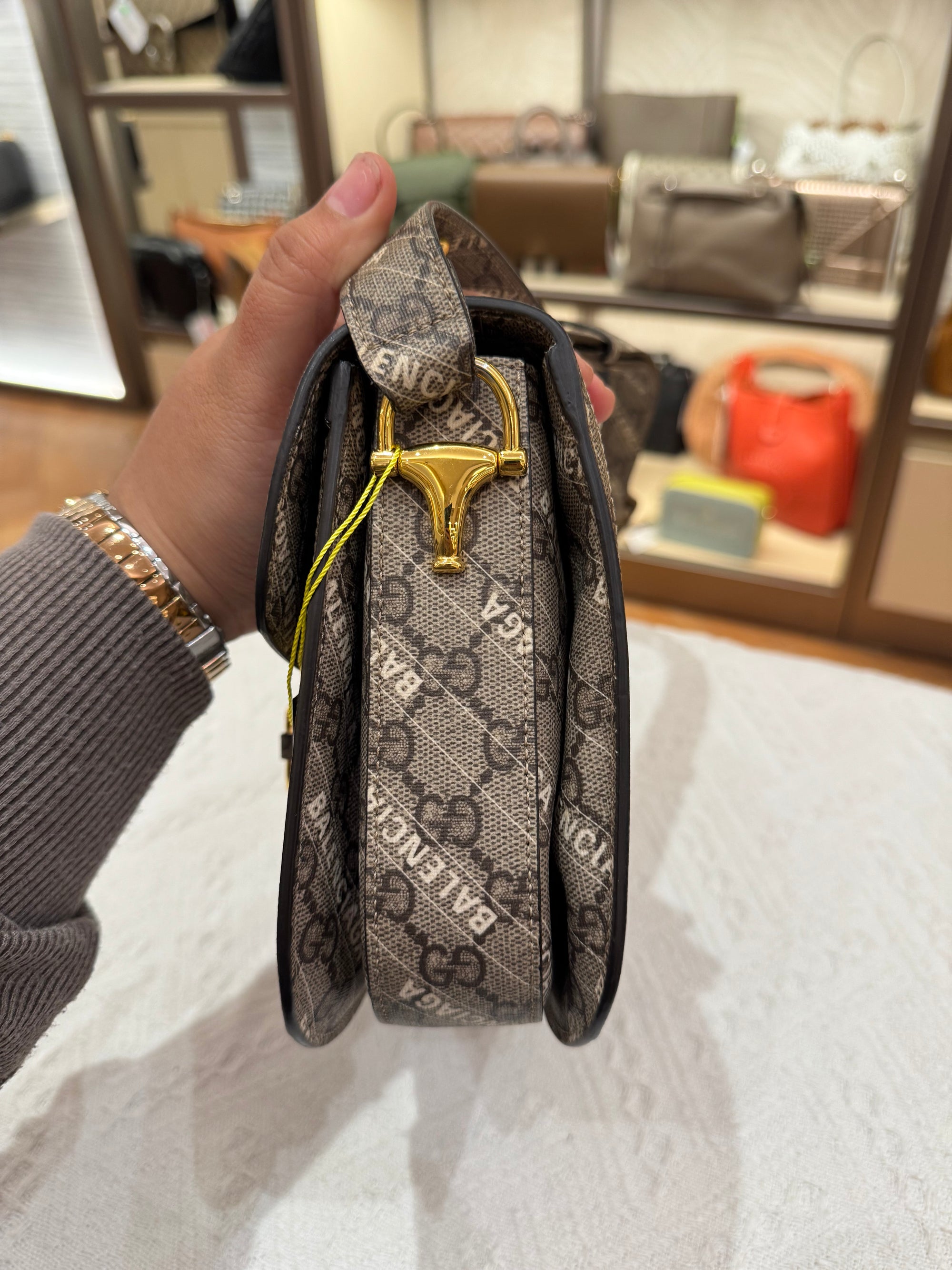 Gucci X Balenciaga Horsebit Monogram