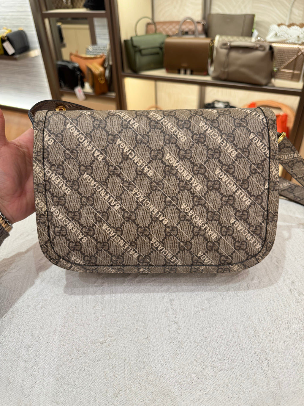 Gucci X Balenciaga Horsebit Monogram