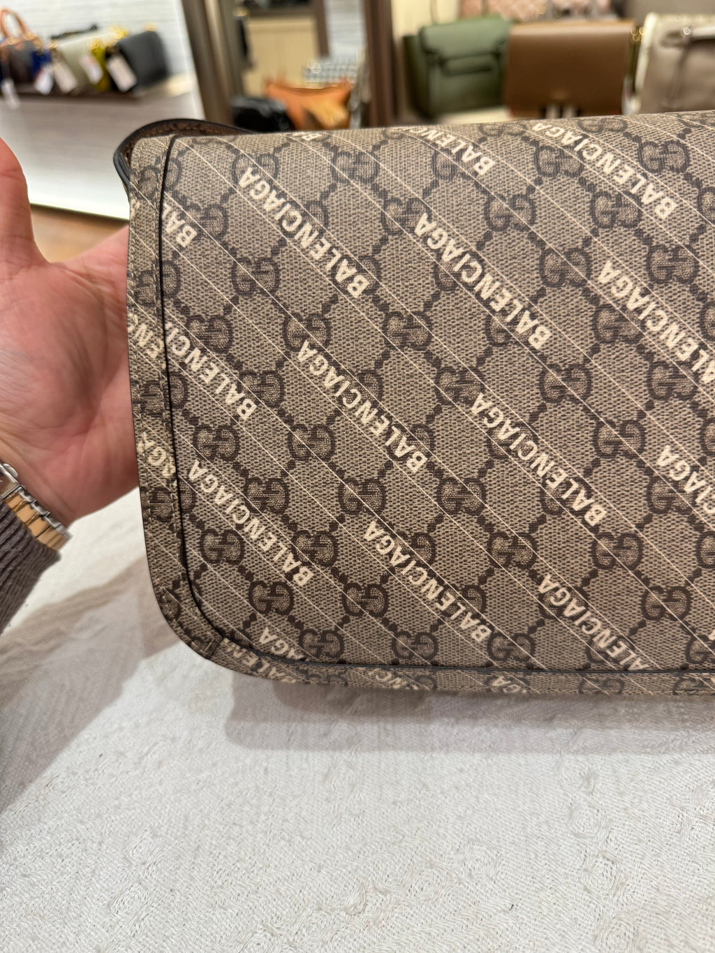 Gucci X Balenciaga Horsebit Monogram