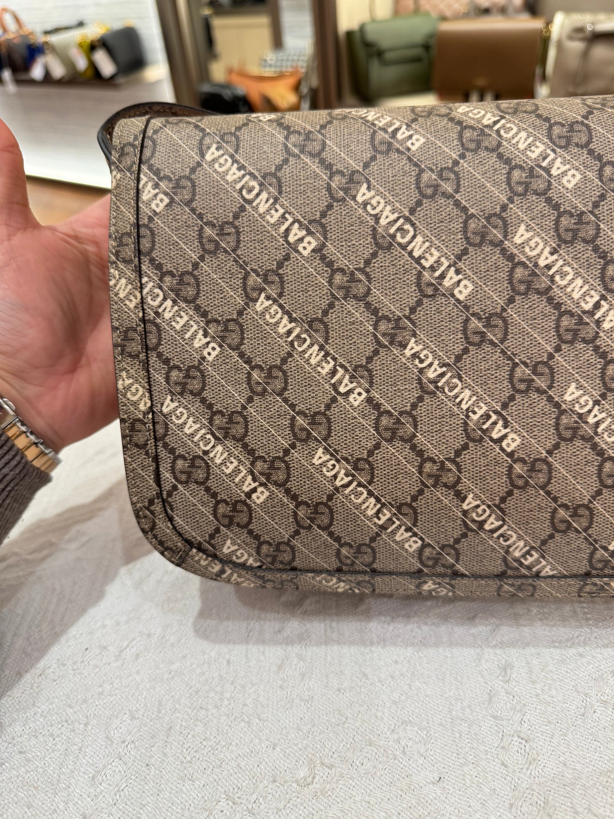Gucci X Balenciaga Horsebit Monogram