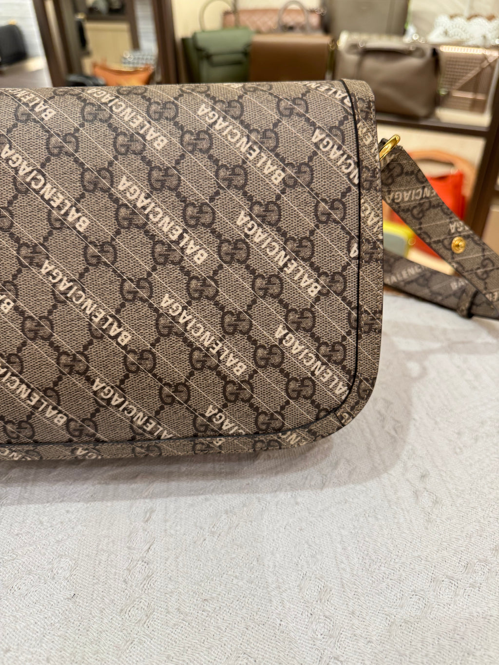 Gucci X Balenciaga Horsebit Monogram