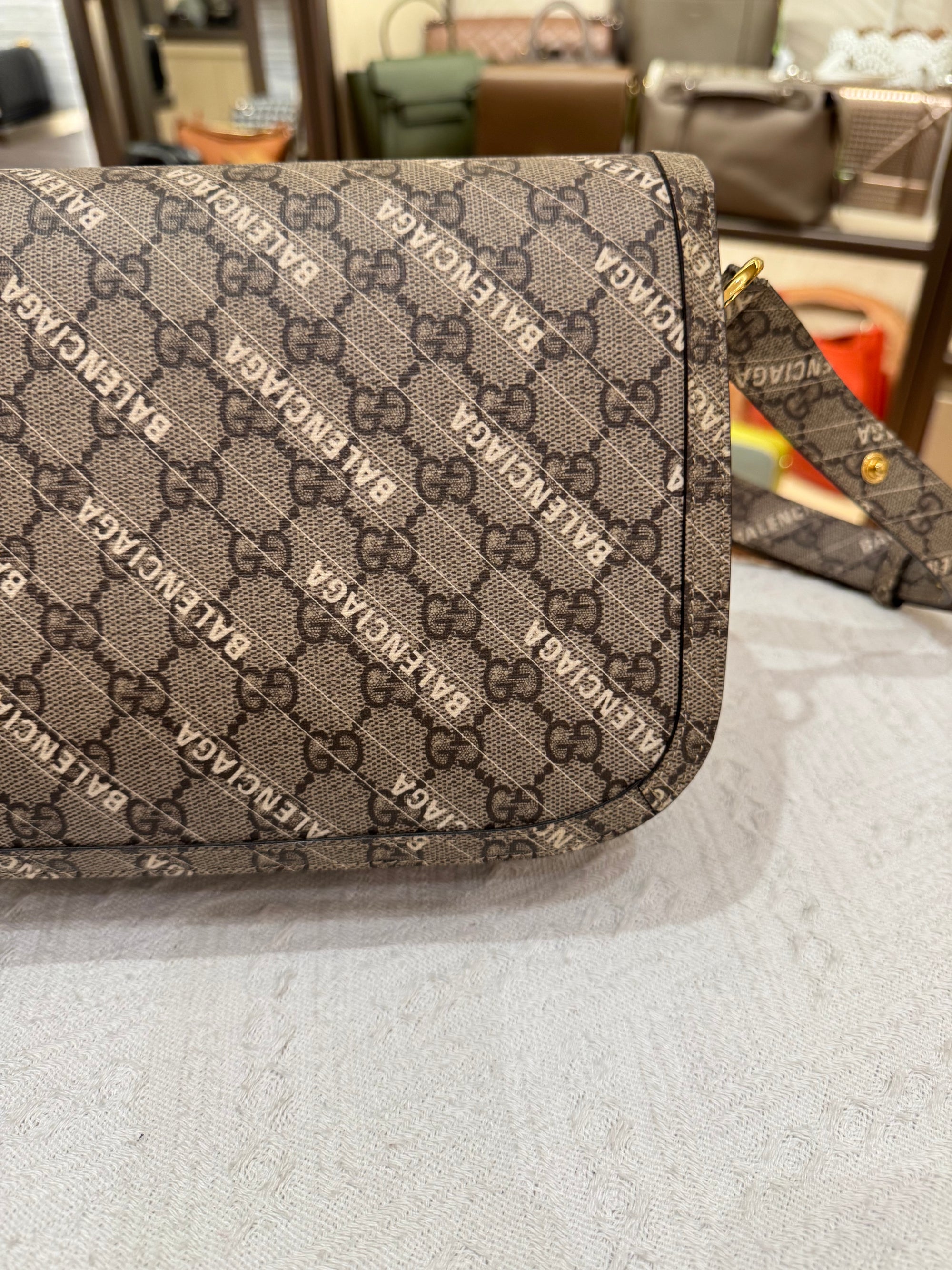 Gucci X Balenciaga Horsebit Monogram