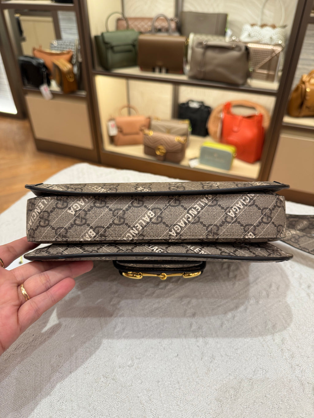 Gucci X Balenciaga Horsebit Monogram