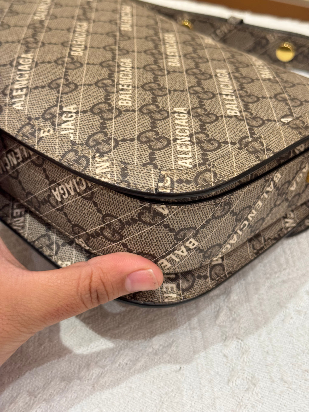 Gucci X Balenciaga Horsebit Monogram