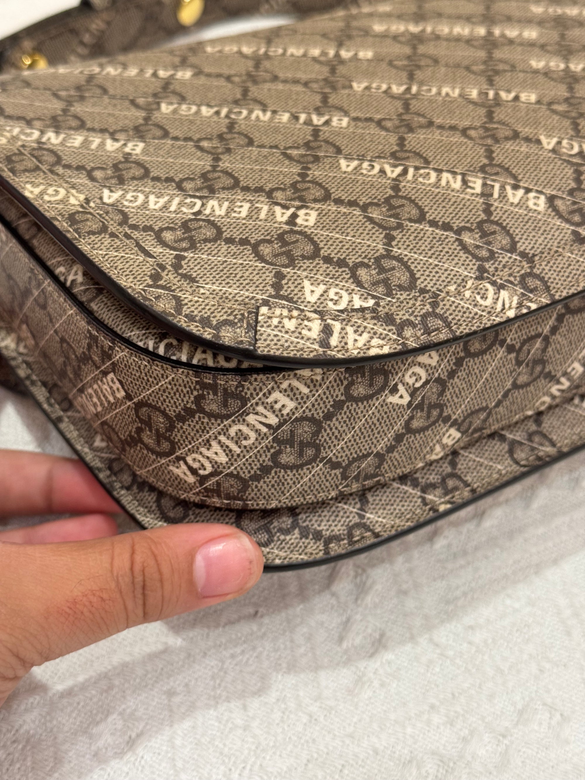 Gucci X Balenciaga Horsebit Monogram