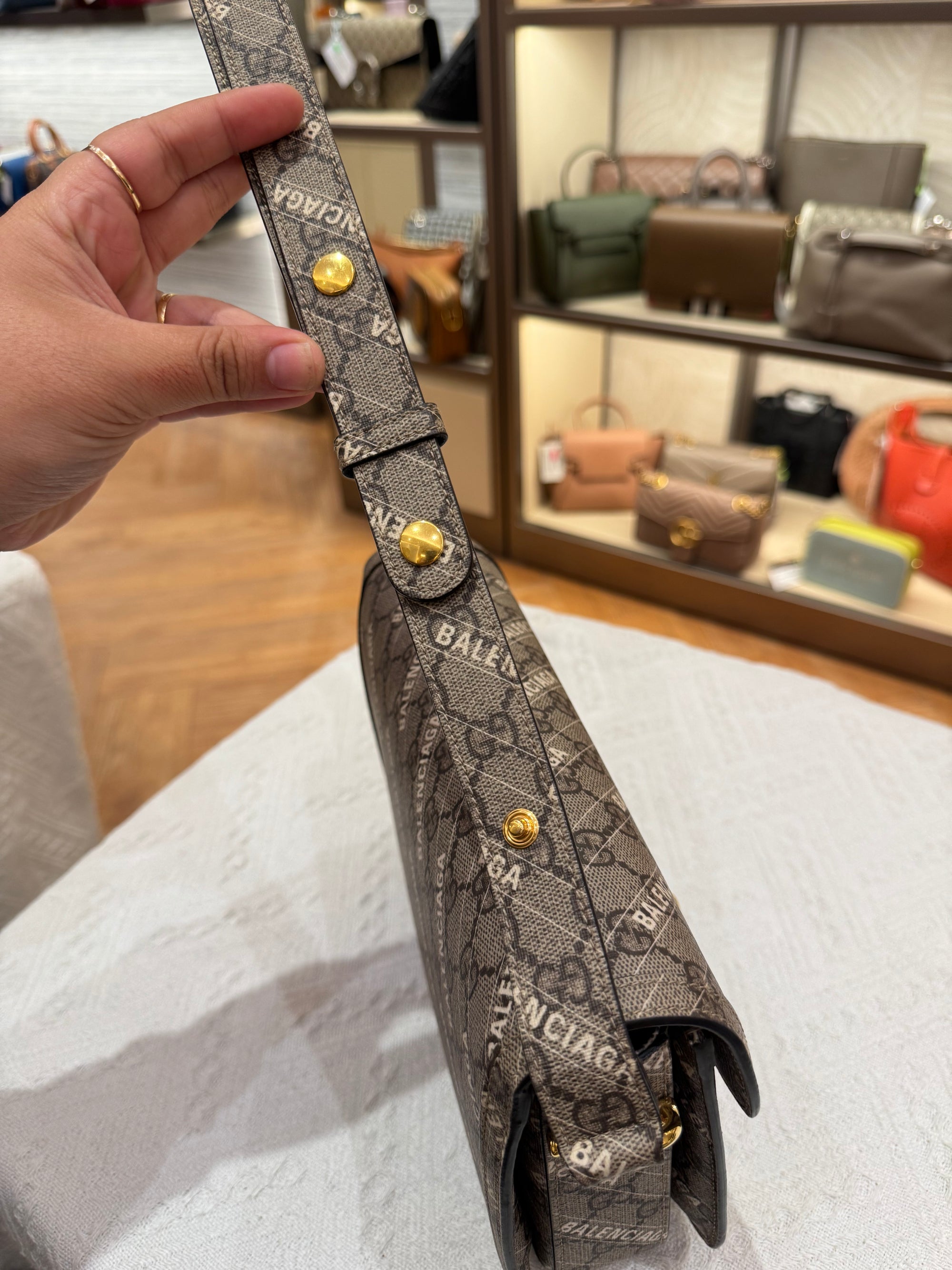 Gucci X Balenciaga Horsebit Monogram