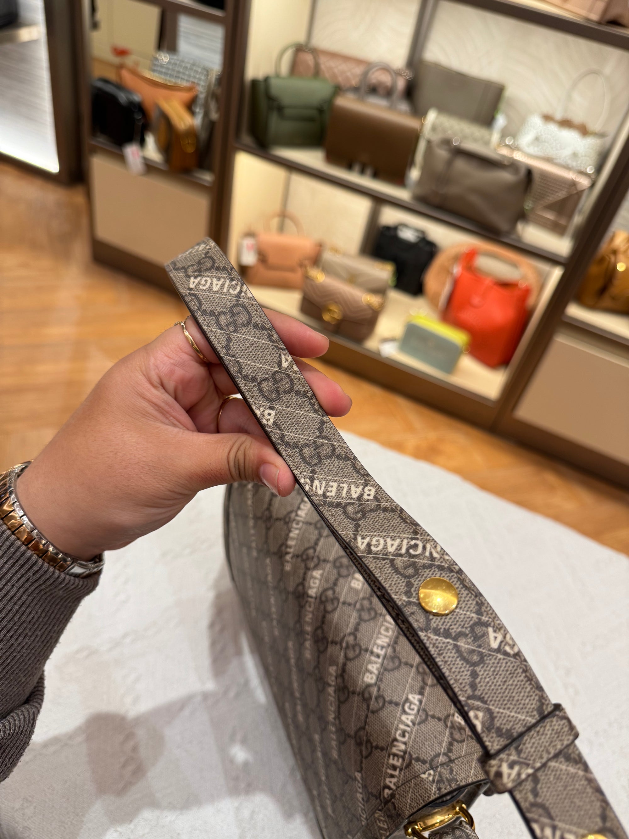 Gucci X Balenciaga Horsebit Monogram