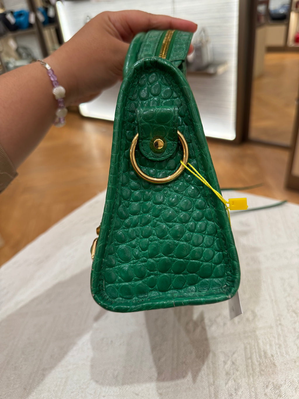 Balenciaga Mini City Croco