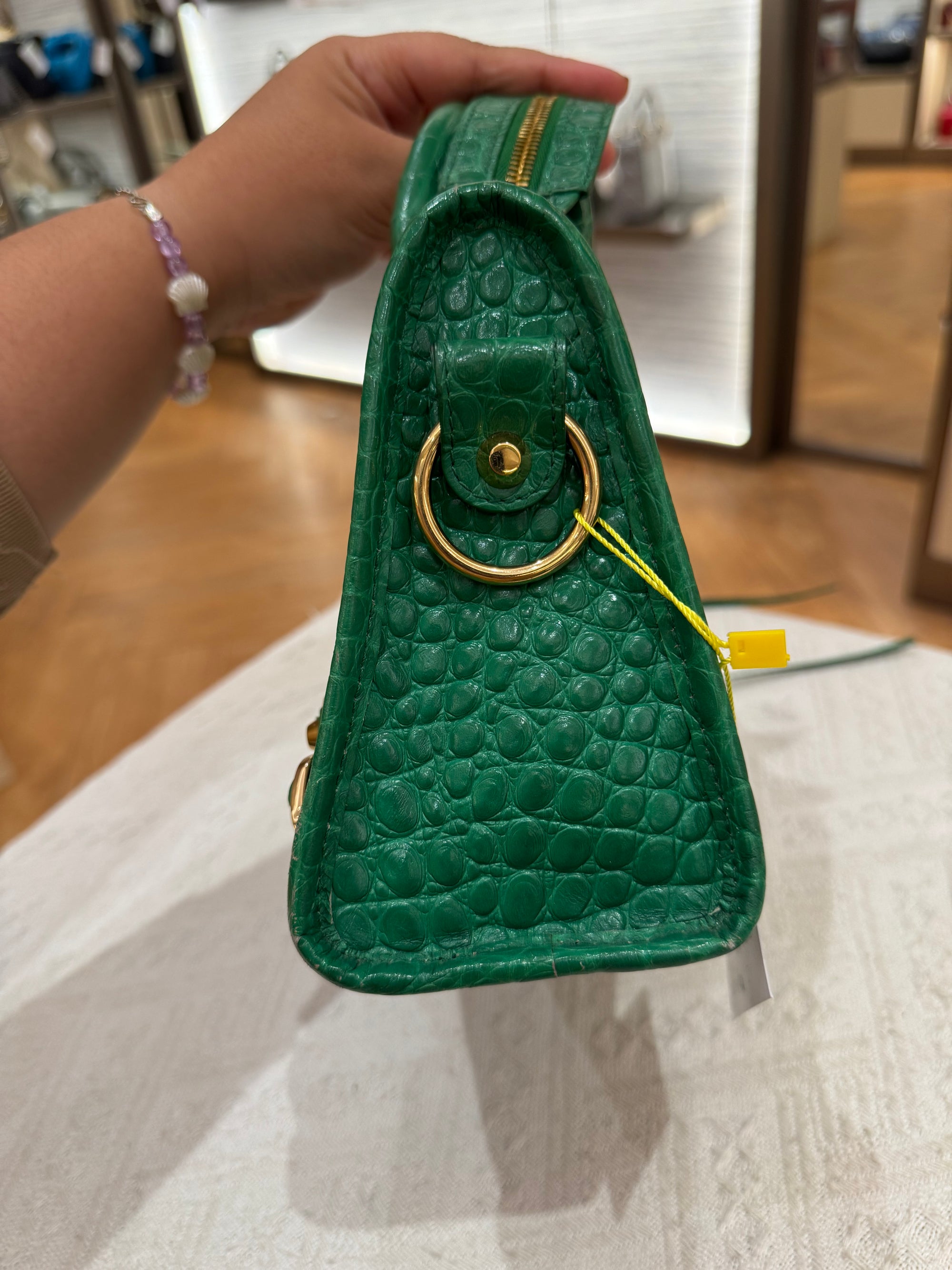 Balenciaga Mini City Croco
