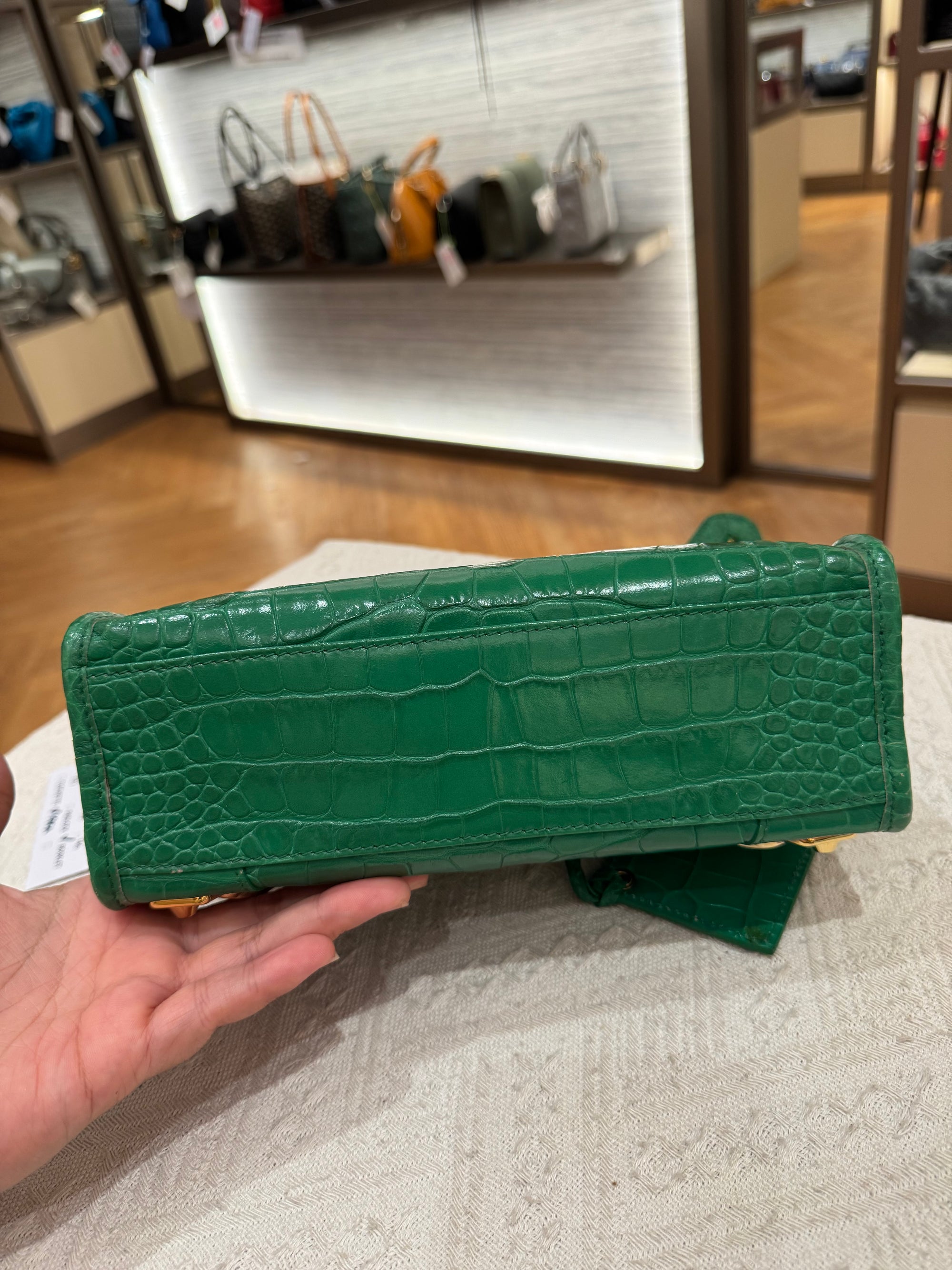 Balenciaga Mini City Croco