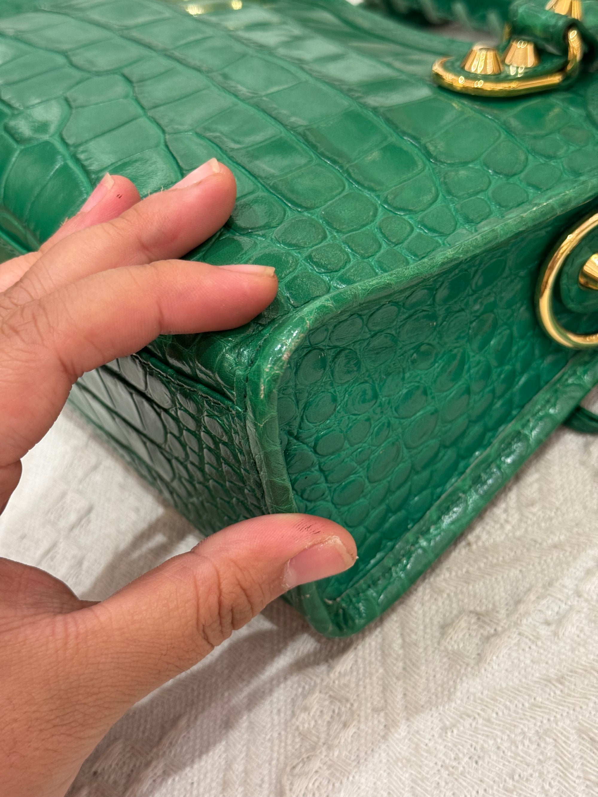 Balenciaga Mini City Croco