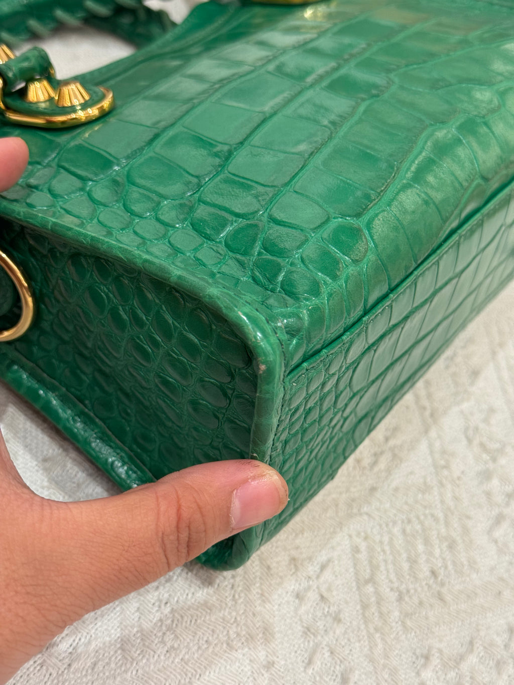 Balenciaga Mini City Croco