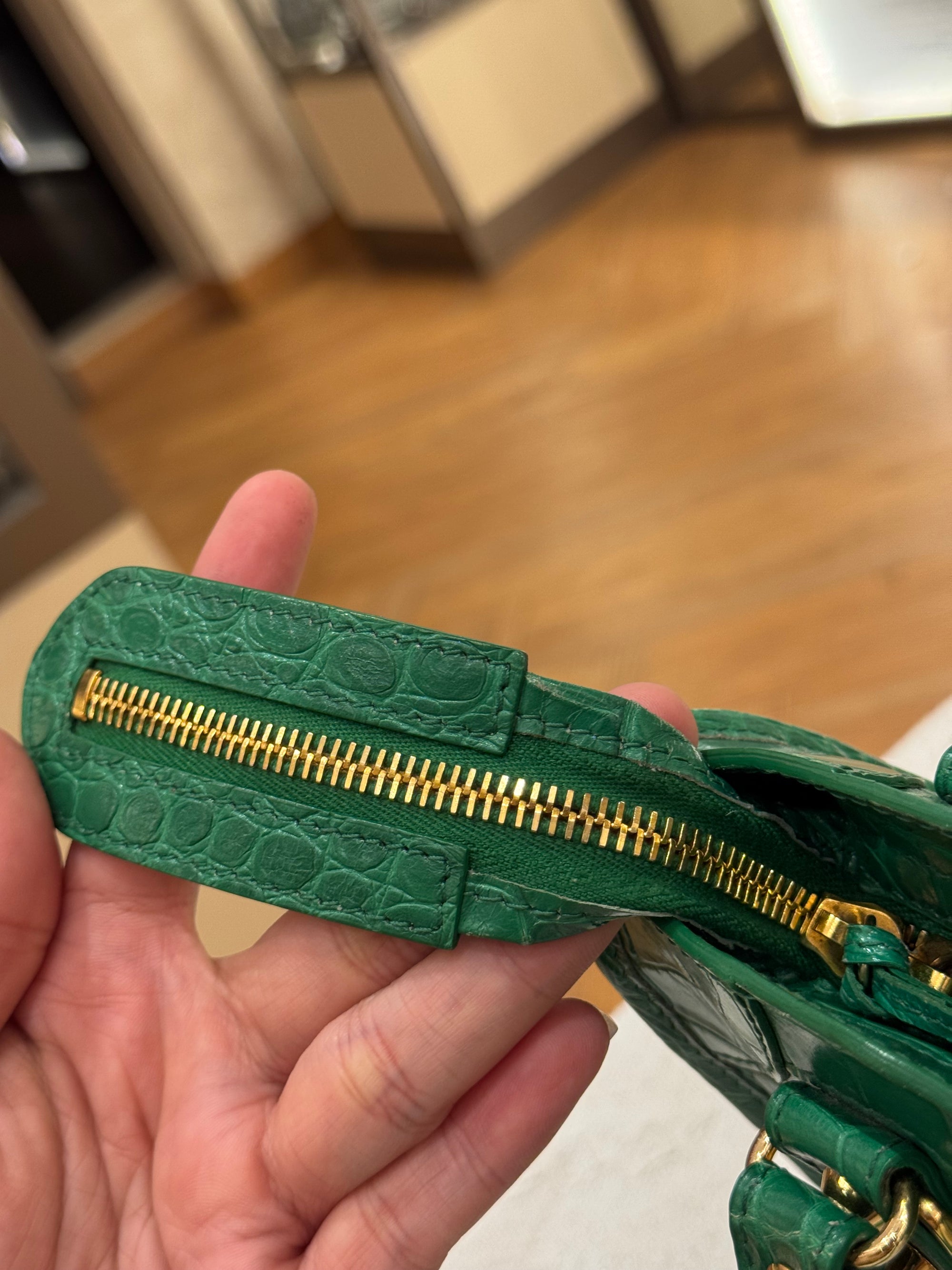 Balenciaga Mini City Croco