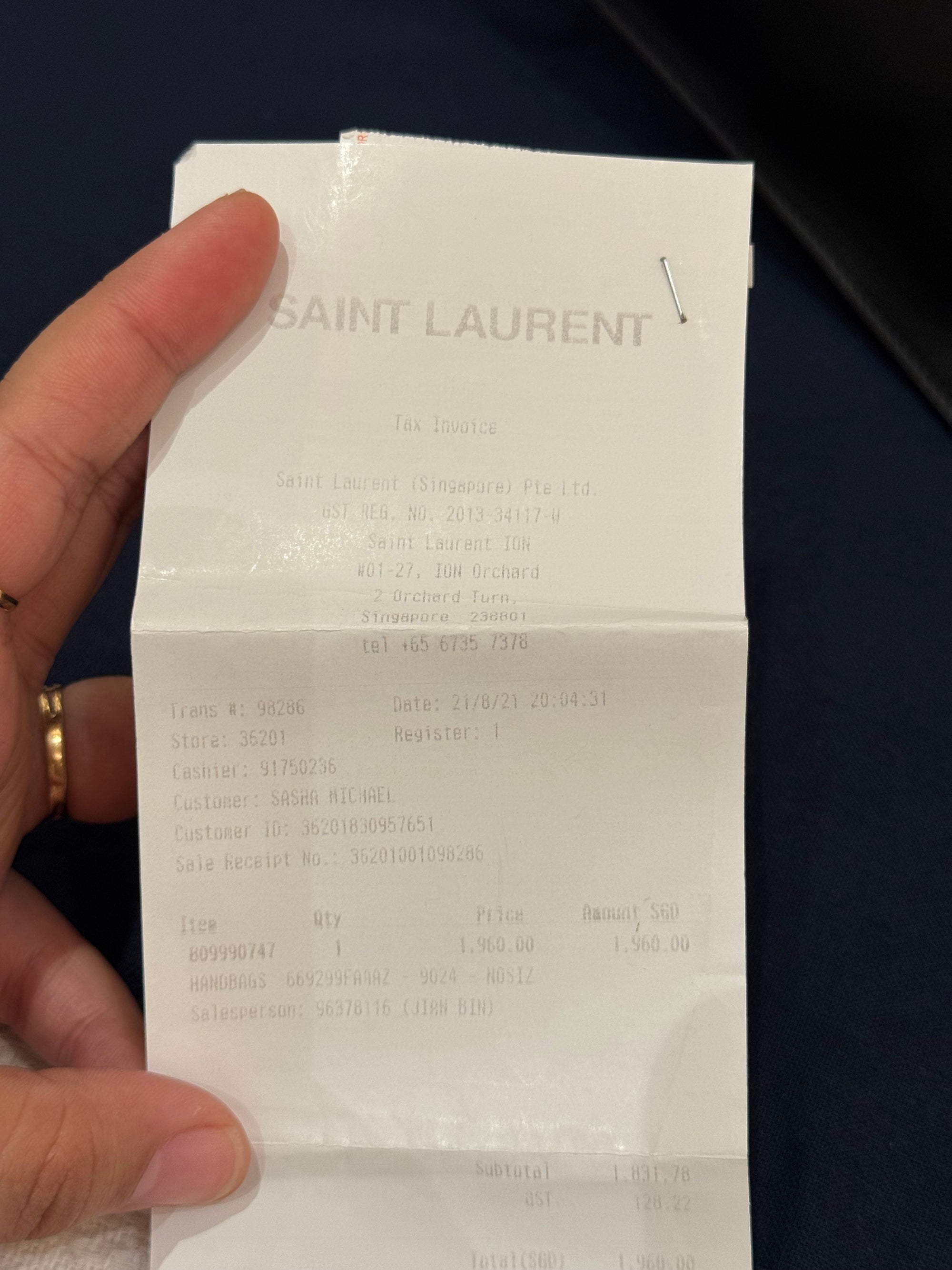 Saint Laurent Bucket Rive Gauche