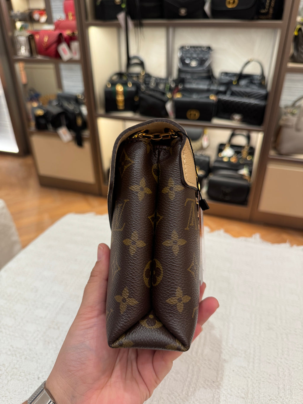 Louis Vuitton Pallas Chain Monogram Dune