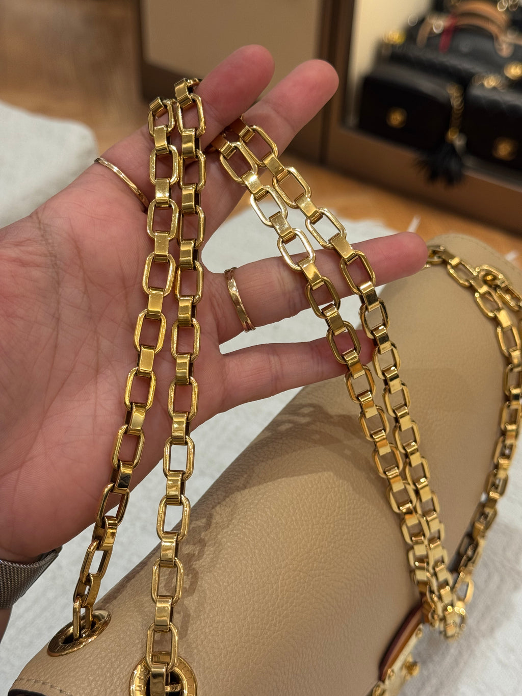 Louis Vuitton Pallas Chain Monogram Dune