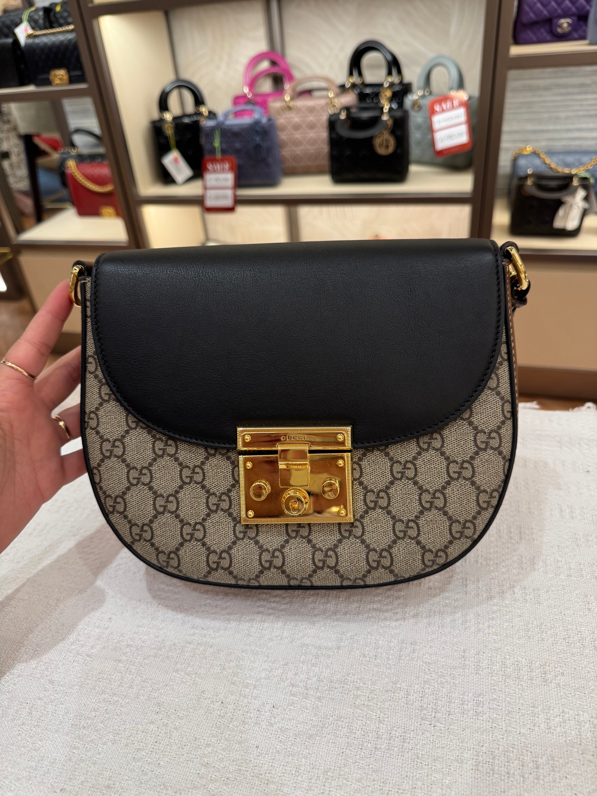 Gucci Padlock Halfmoon Monogram