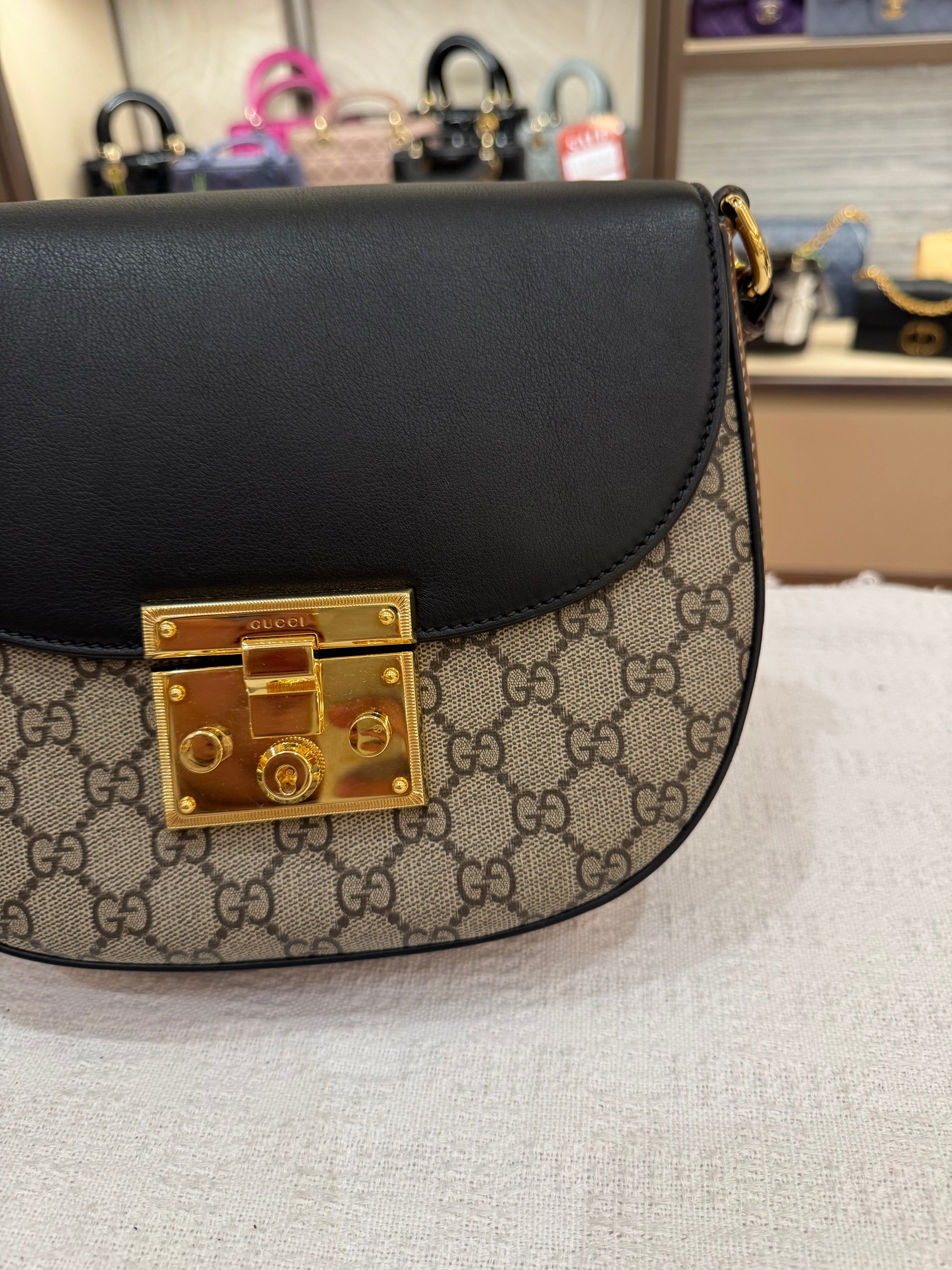 Gucci Padlock Halfmoon Monogram
