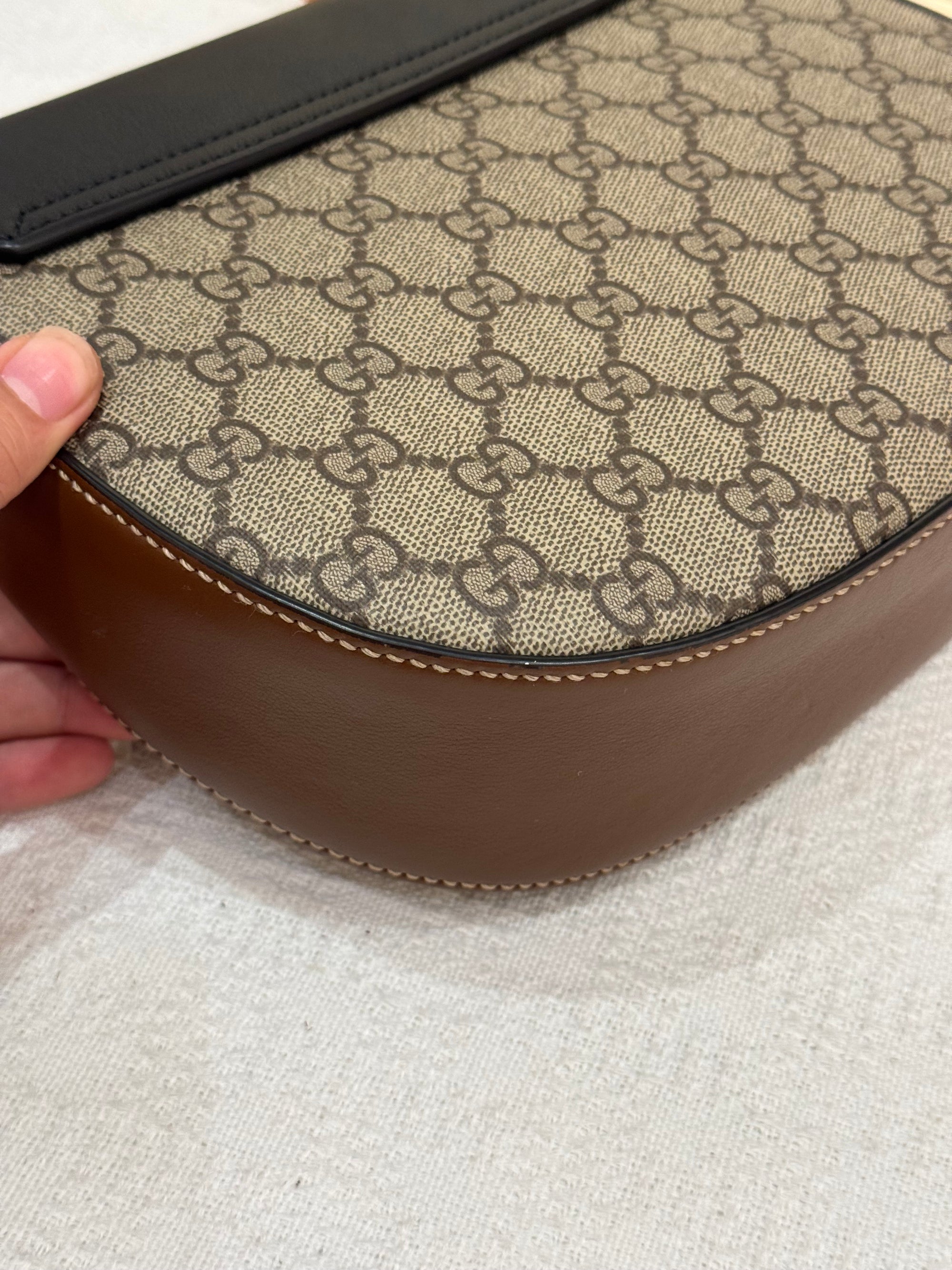 Gucci Padlock Halfmoon Monogram