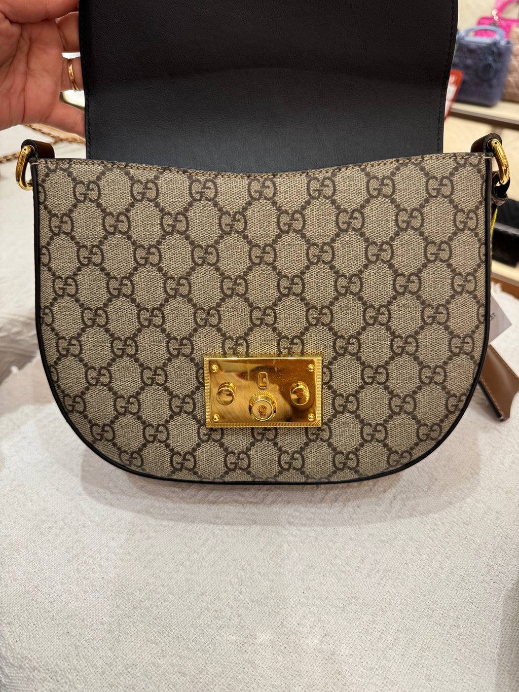 Gucci Padlock Halfmoon Monogram