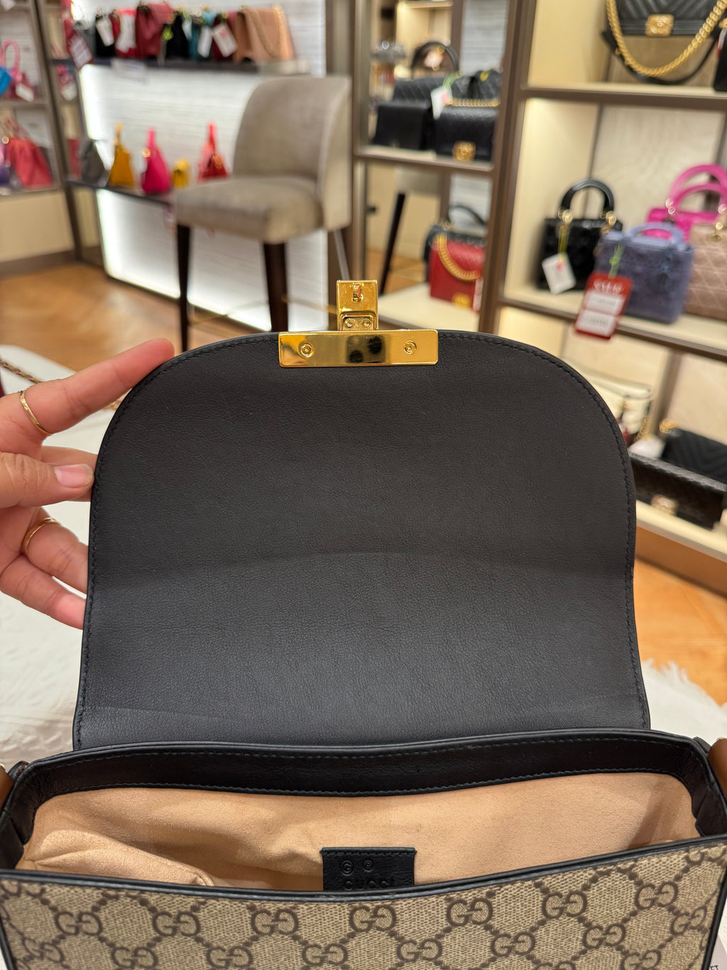 Gucci Padlock Halfmoon Monogram