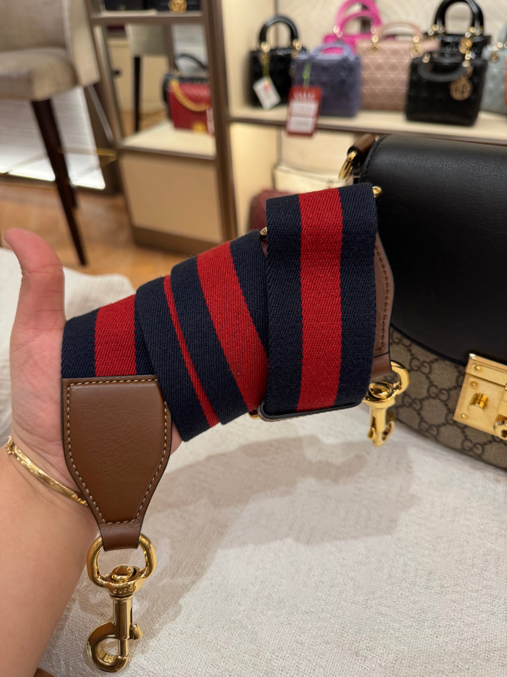 Gucci Padlock Halfmoon Monogram