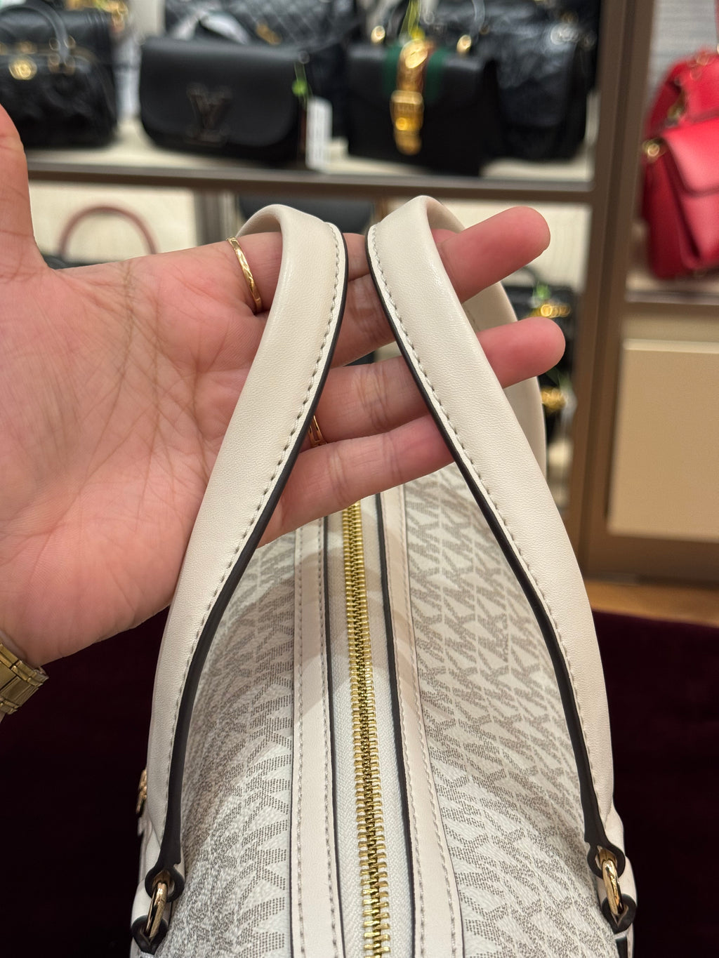 Michael Kors Travel Duffle Medium Cream Multi