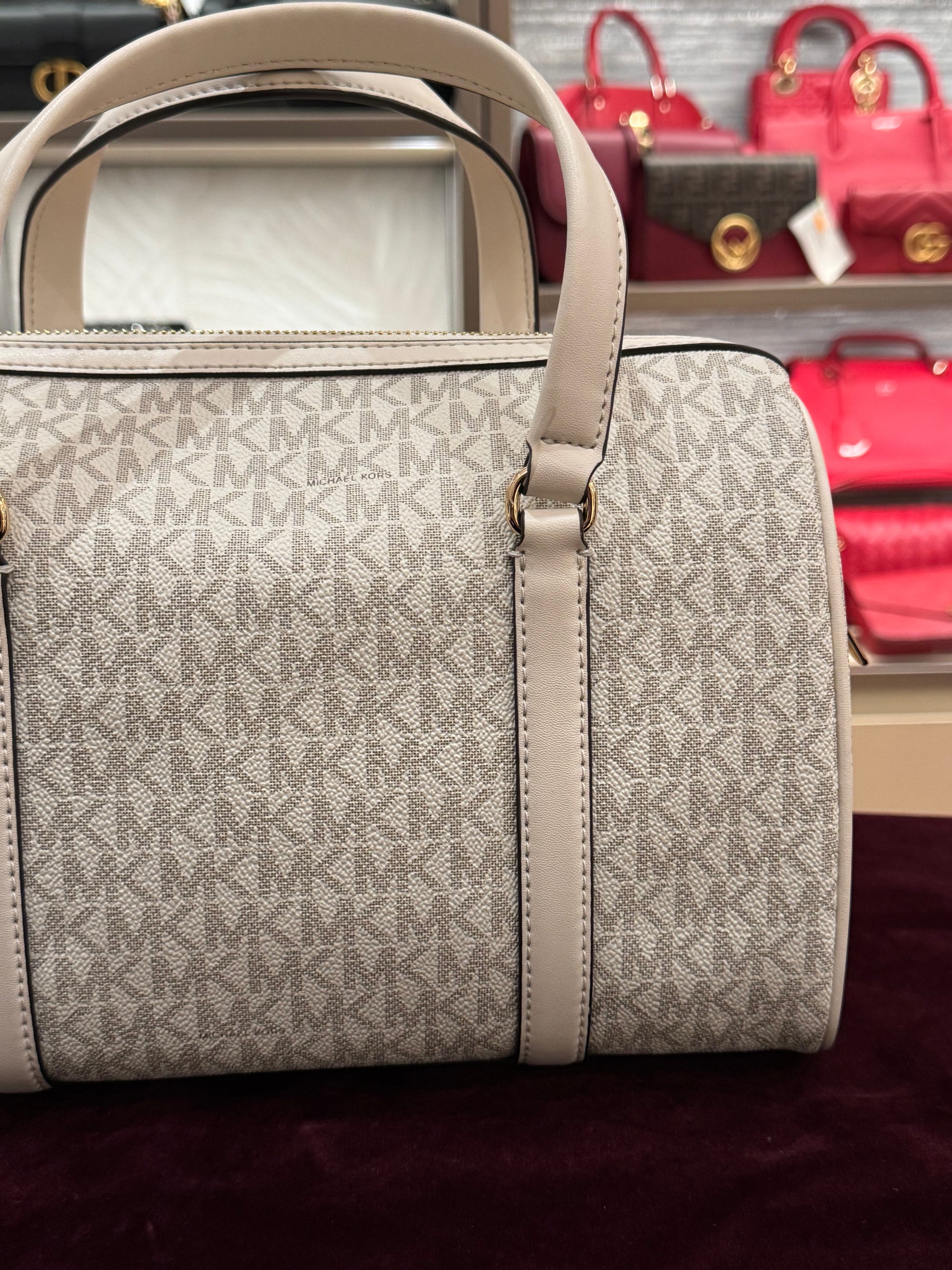 Michael Kors Travel Duffle Medium Cream Multi