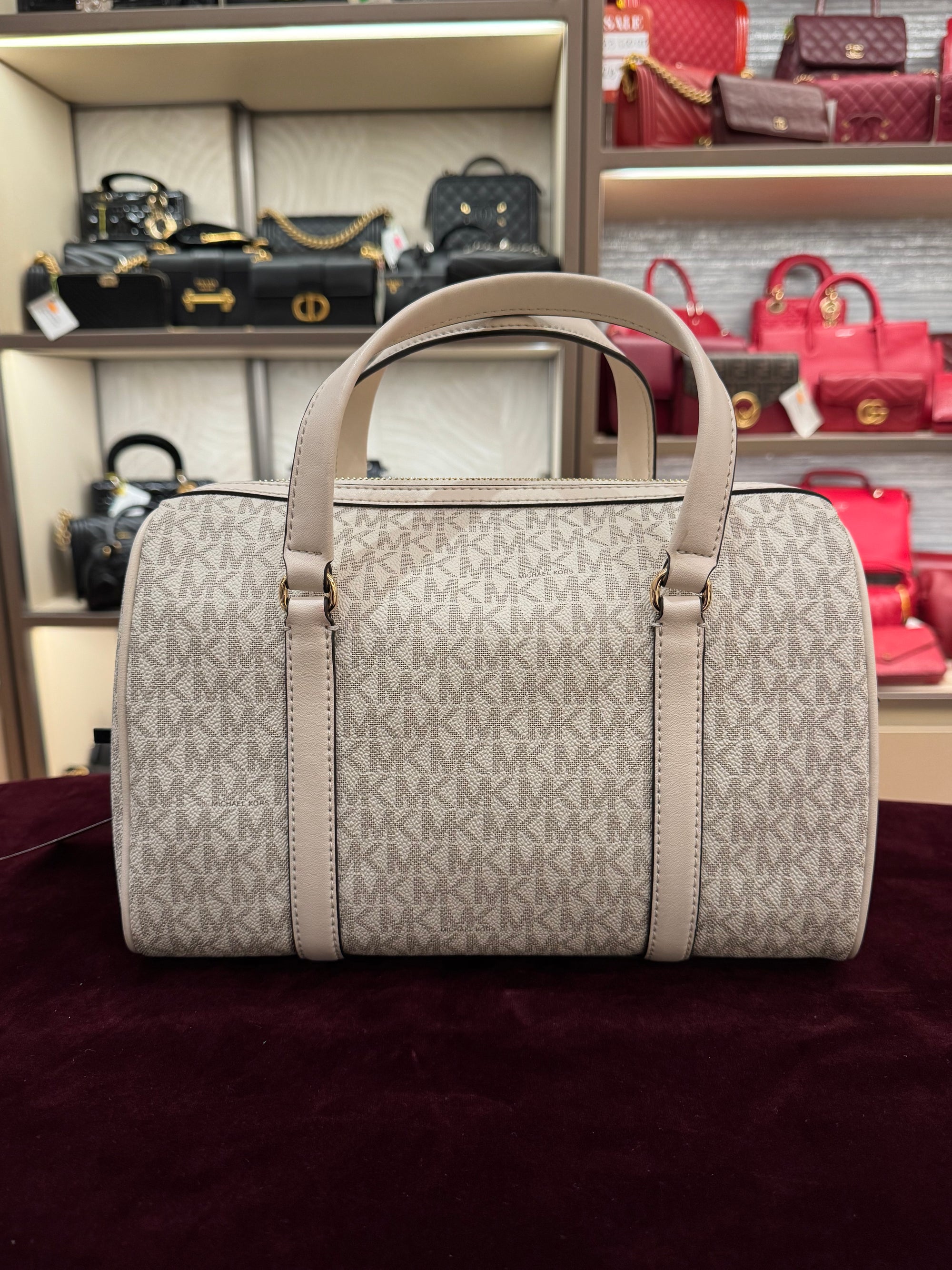 Michael Kors Travel Duffle Medium Cream Multi