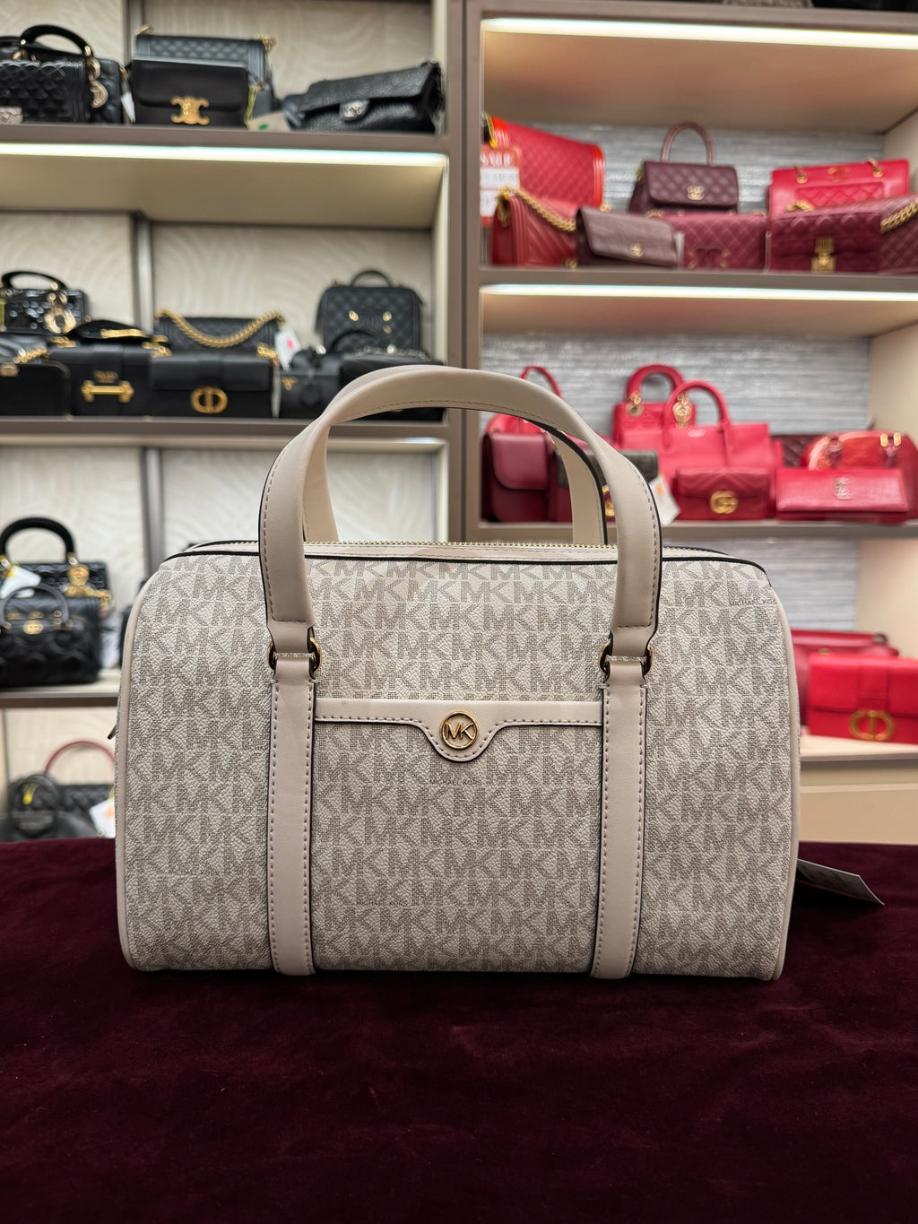 Michael Kors Travel Duffle Medium Cream Multi