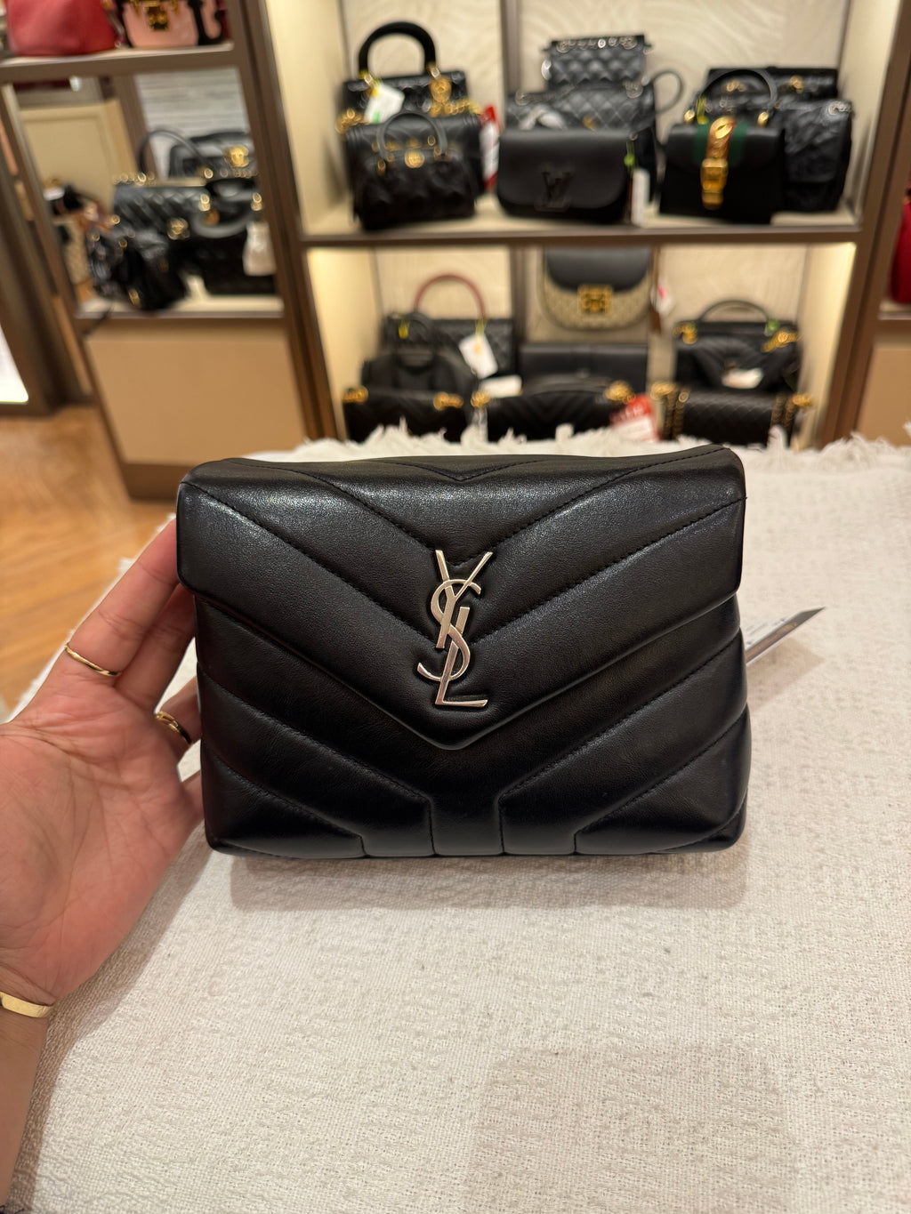YSL Toy Loulou Black SHW