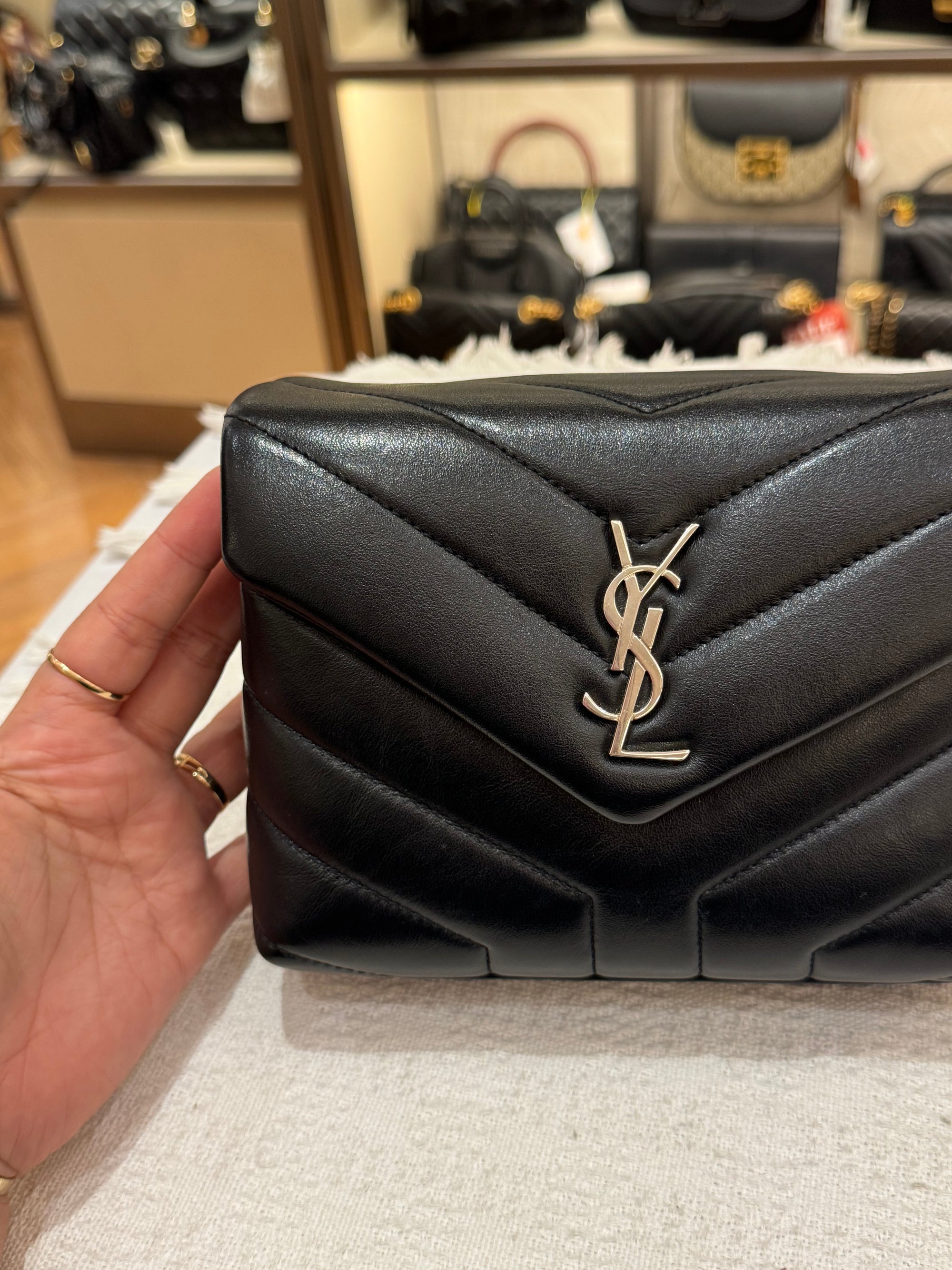 YSL Toy Loulou Black SHW