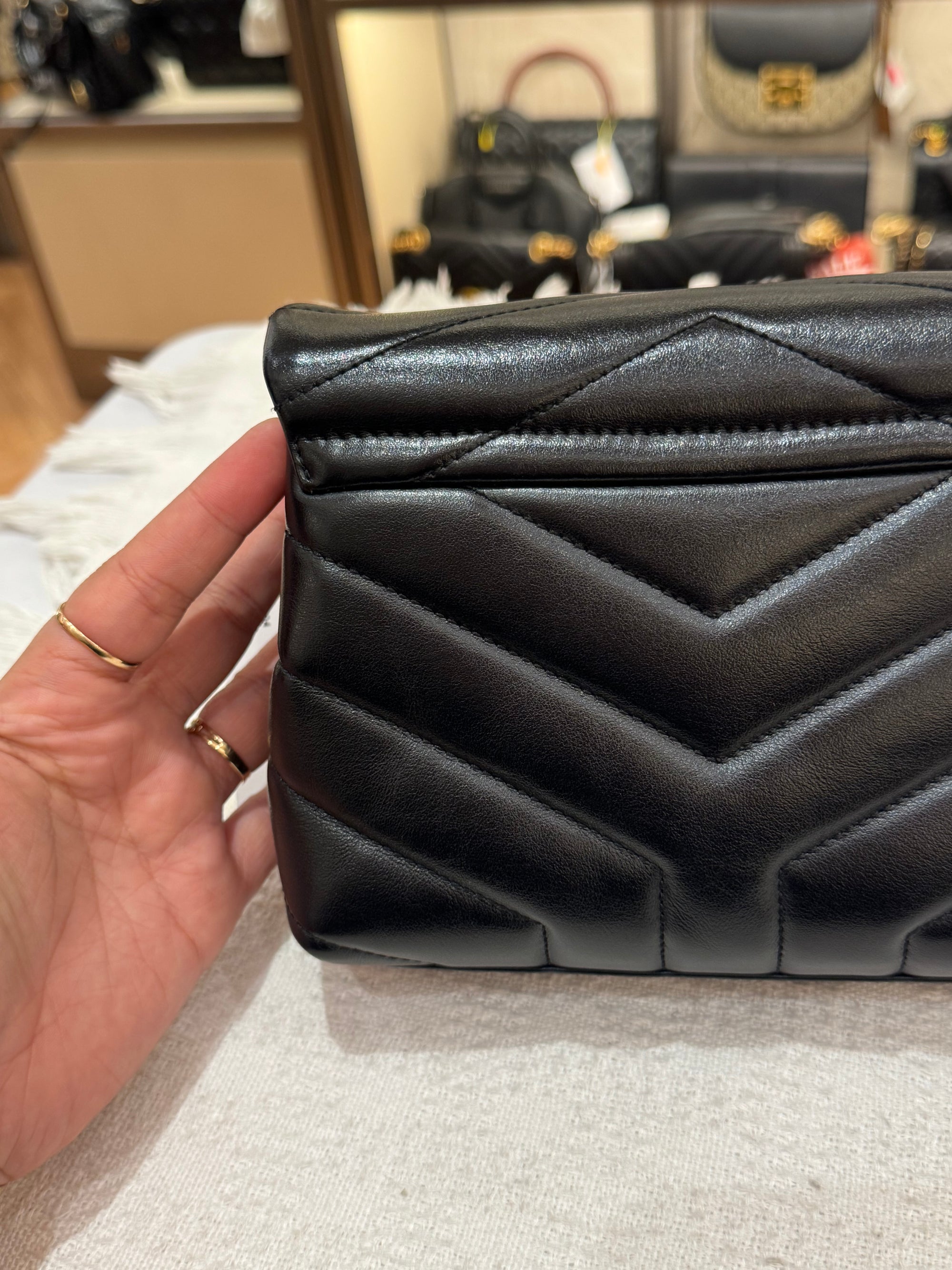 YSL Toy Loulou Black SHW