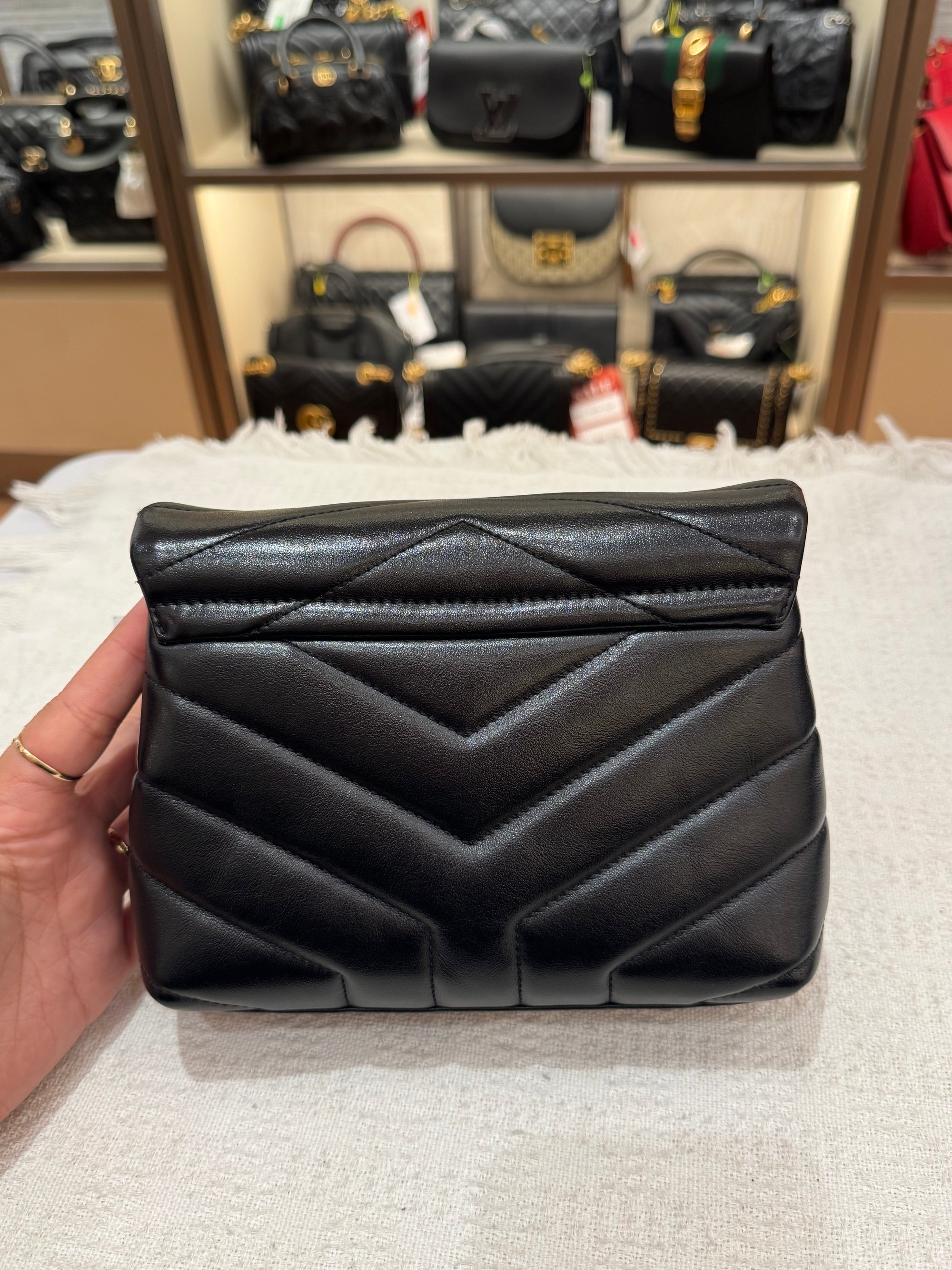 YSL Toy Loulou Black SHW
