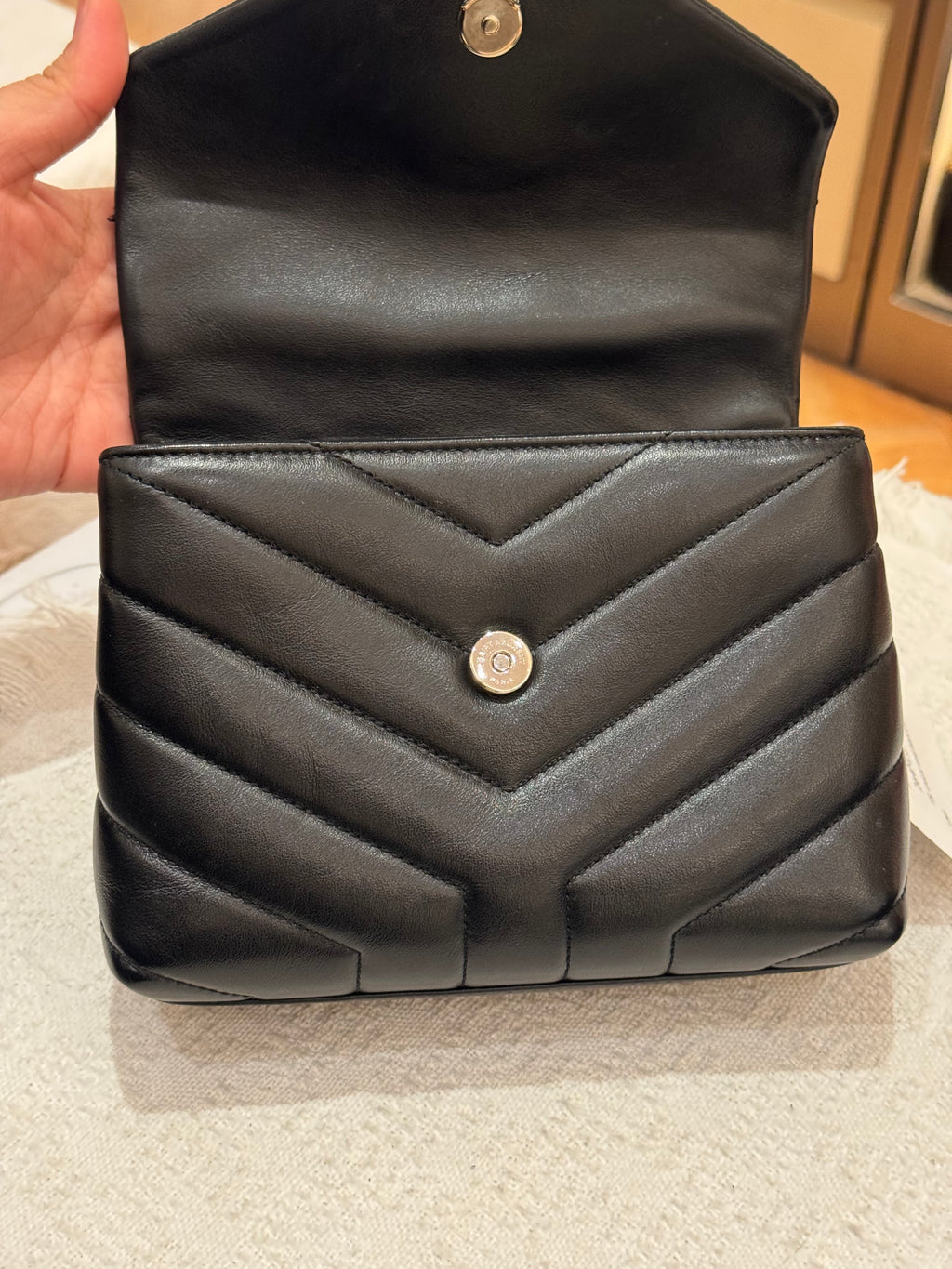 YSL Toy Loulou Black SHW