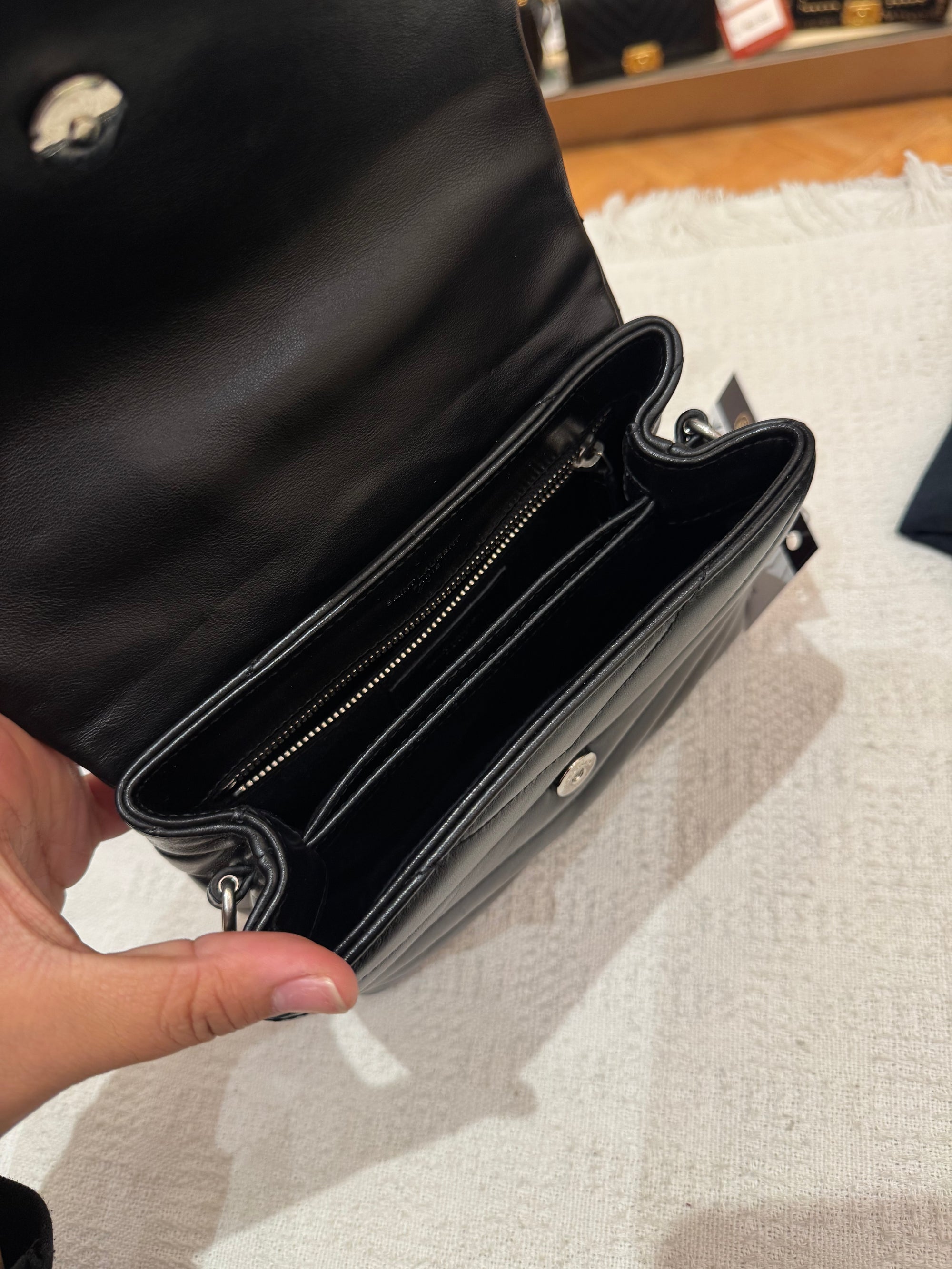 YSL Toy Loulou Black SHW