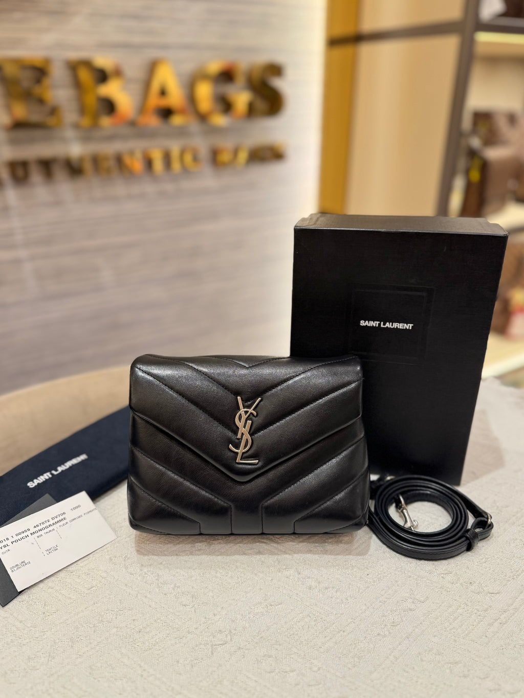 YSL Toy Loulou Black SHW