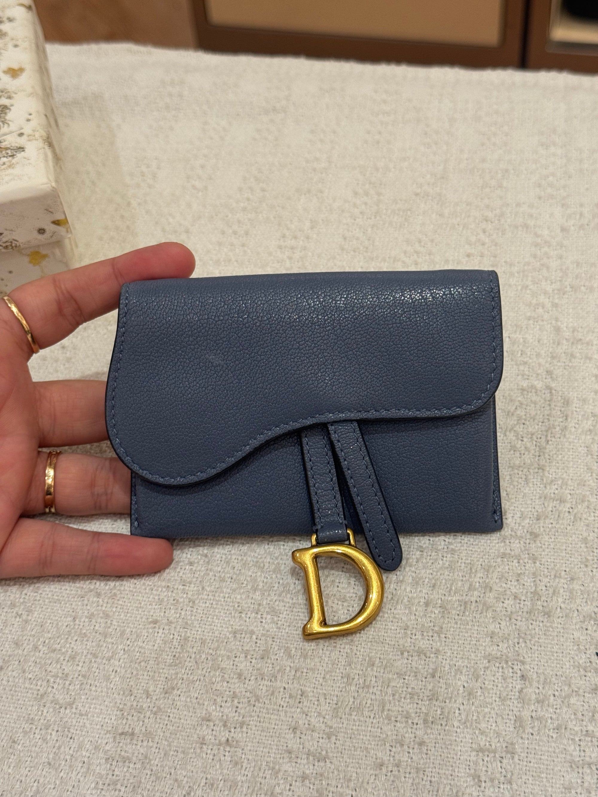 Dior Saddle Mini Wallet Chain