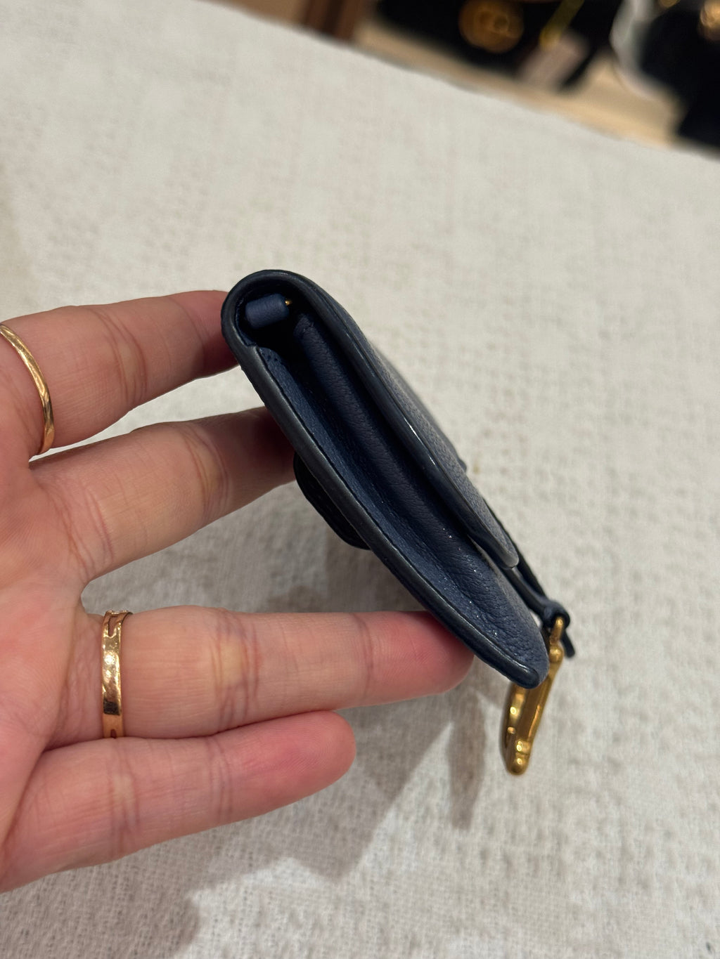 Dior Saddle Mini Wallet Chain
