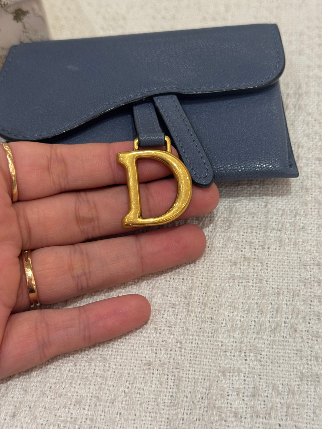 Dior Saddle Mini Wallet Chain
