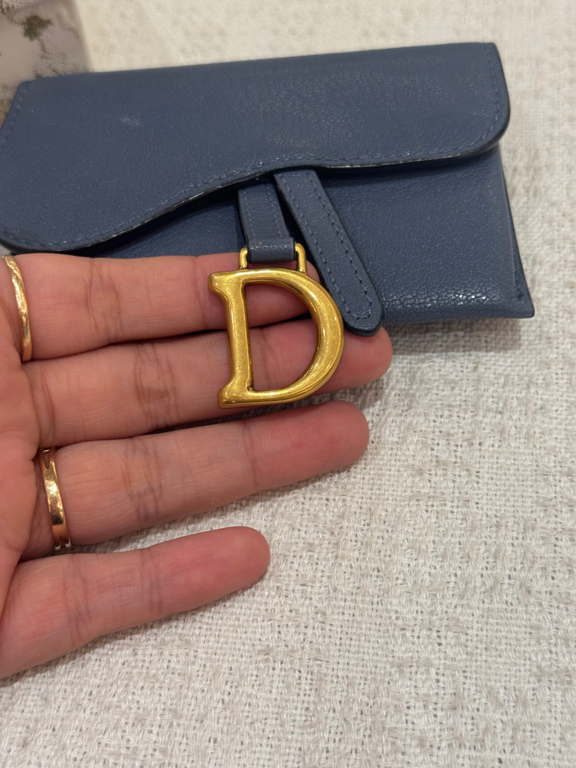 Dior Saddle Mini Wallet Chain