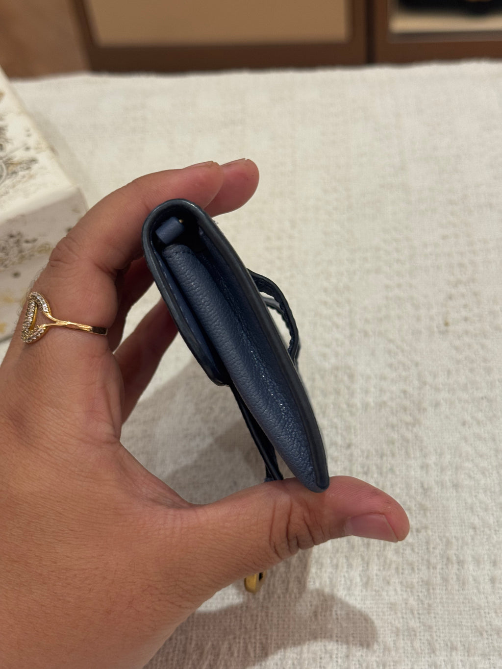 Dior Saddle Mini Wallet Chain