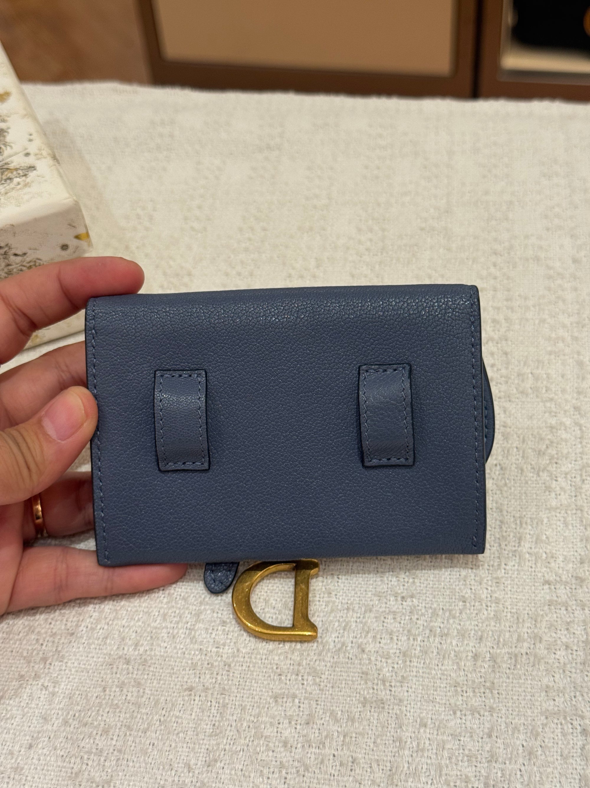 Dior Saddle Mini Wallet Chain