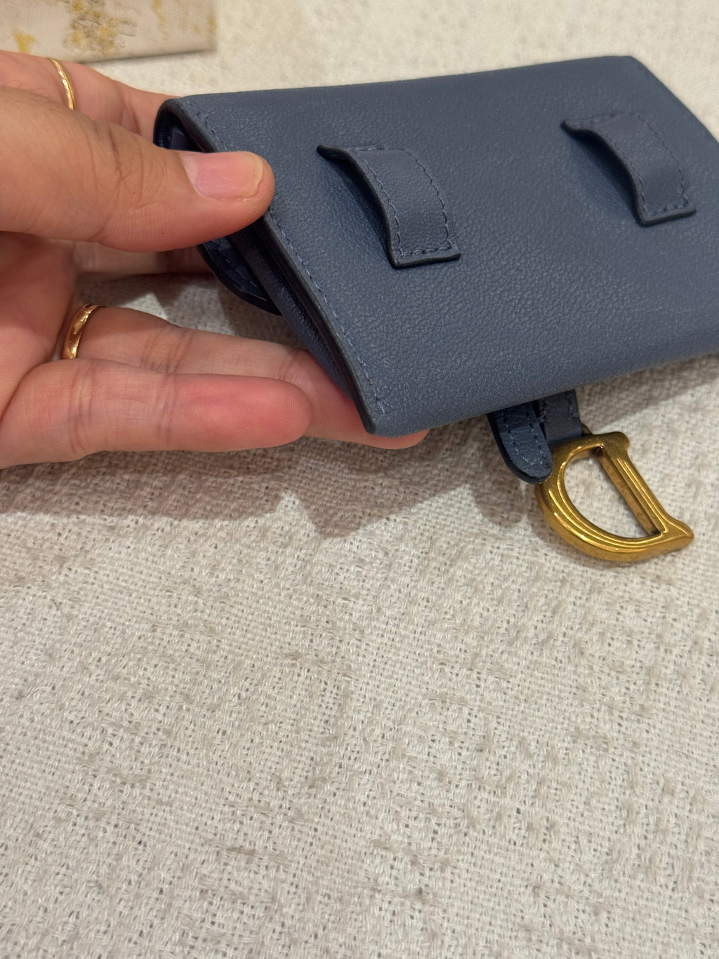 Dior Saddle Mini Wallet Chain