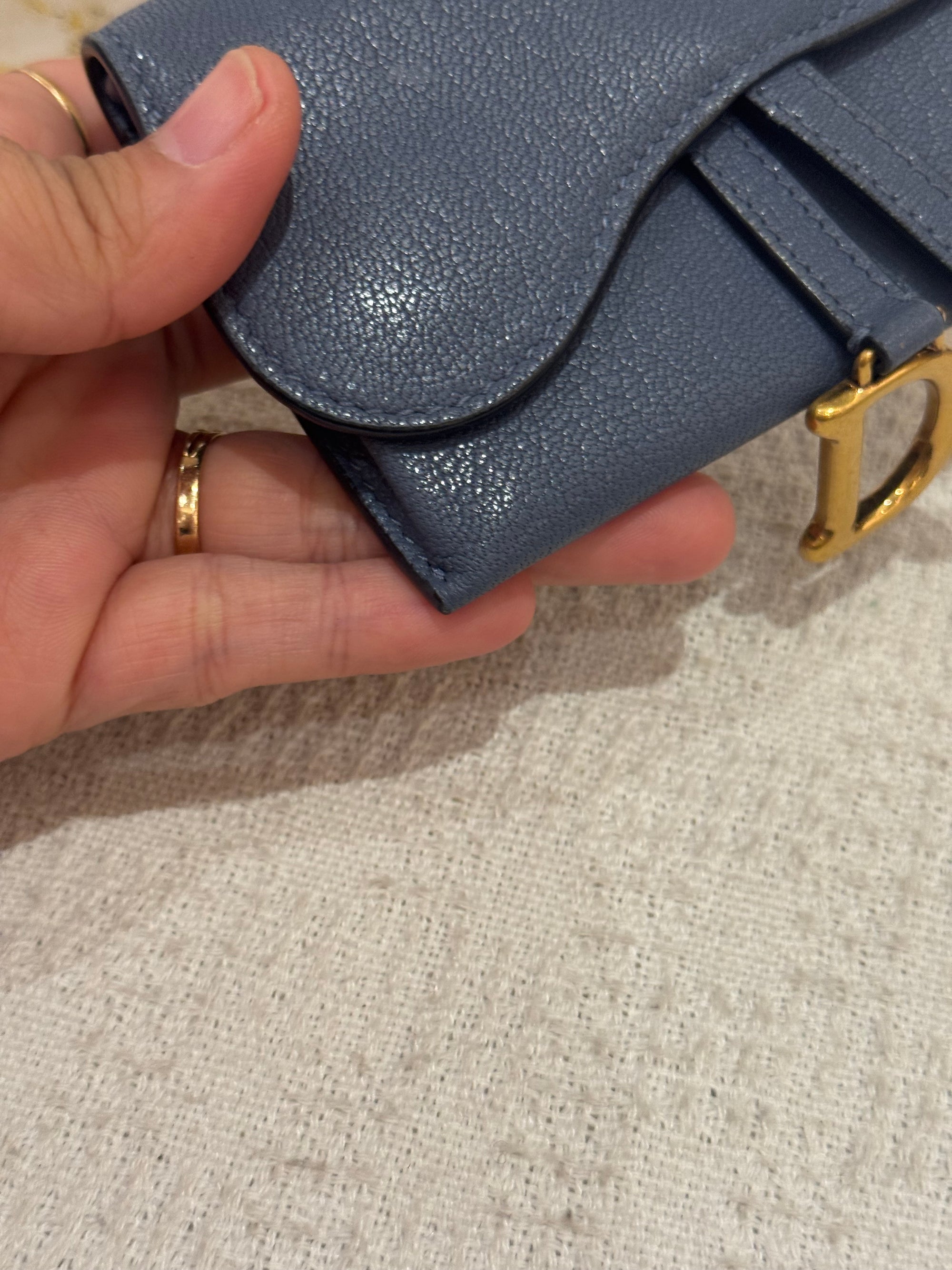 Dior Saddle Mini Wallet Chain