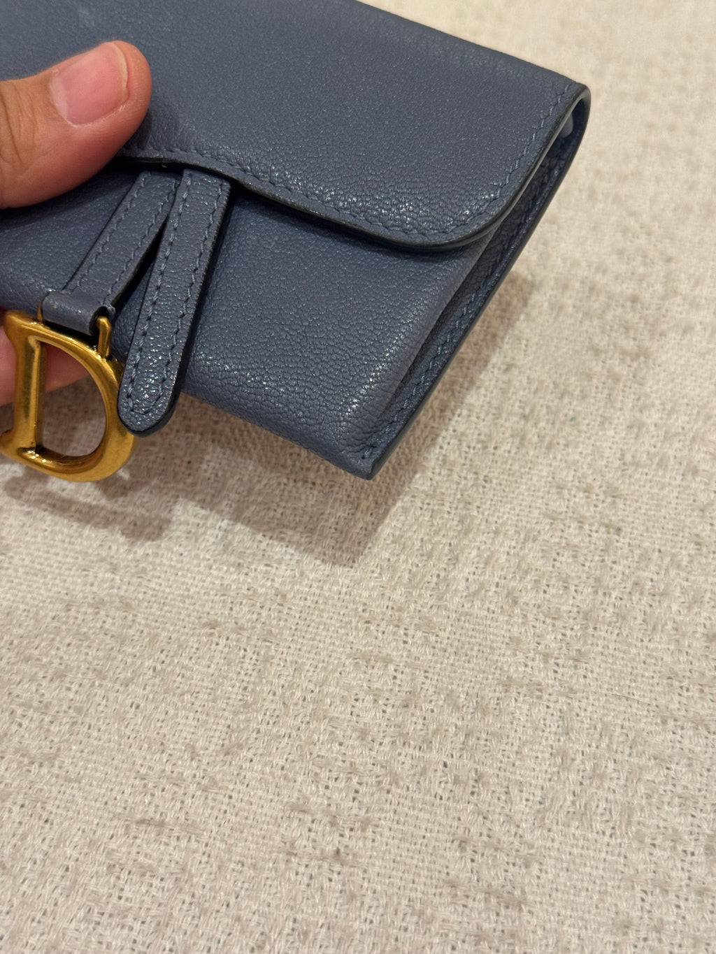Dior Saddle Mini Wallet Chain